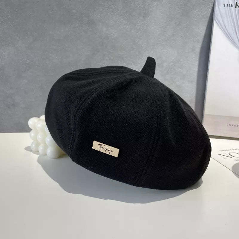 Classic Solid Color Beret Hat