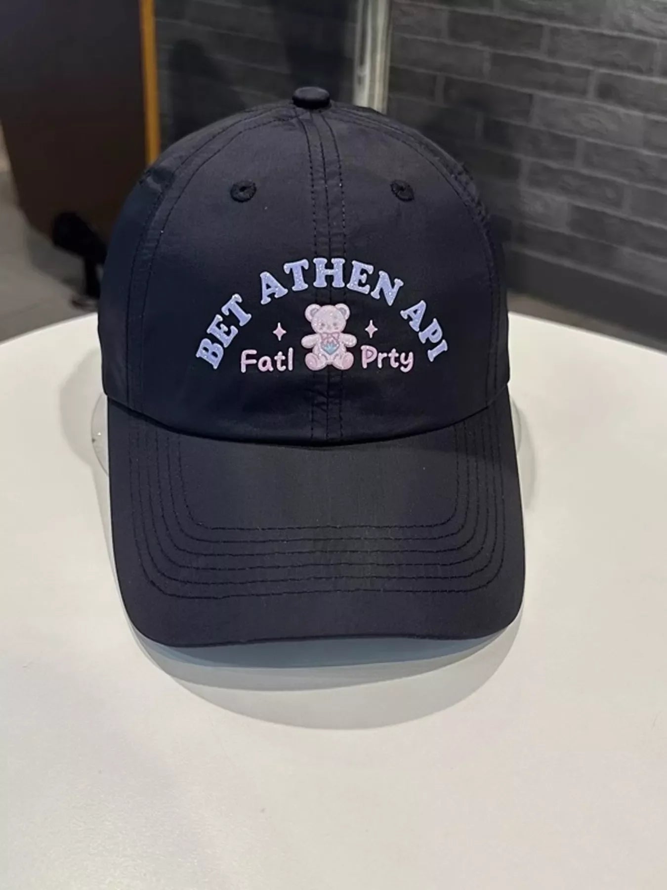 Bear Embroidered Baseball Cap