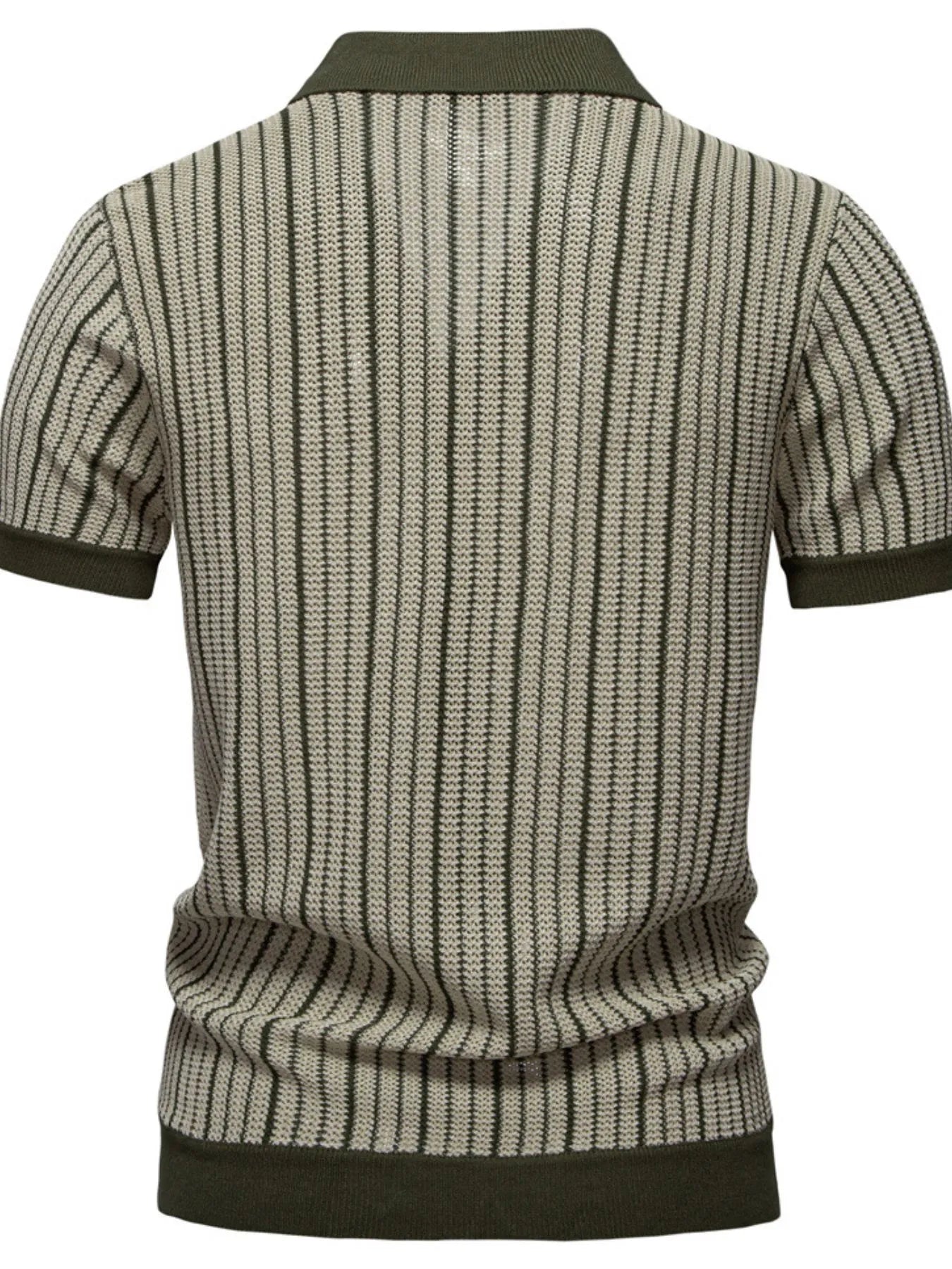 Men's Stripe Button Down Cardigan
