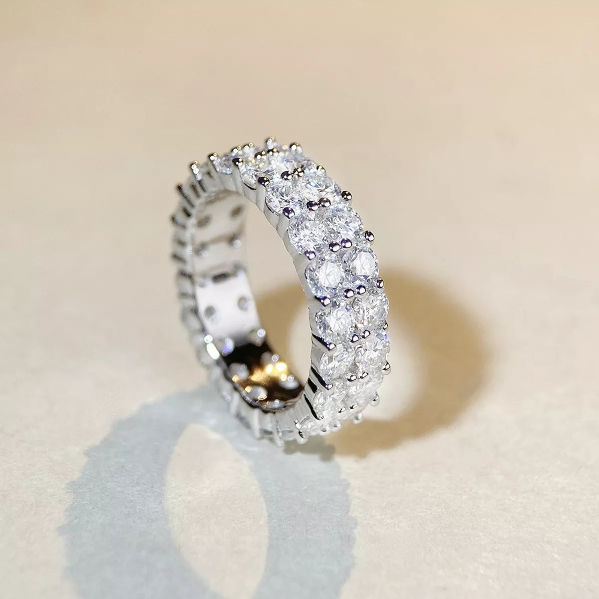925 Sterling Silver Moissanite Ring
