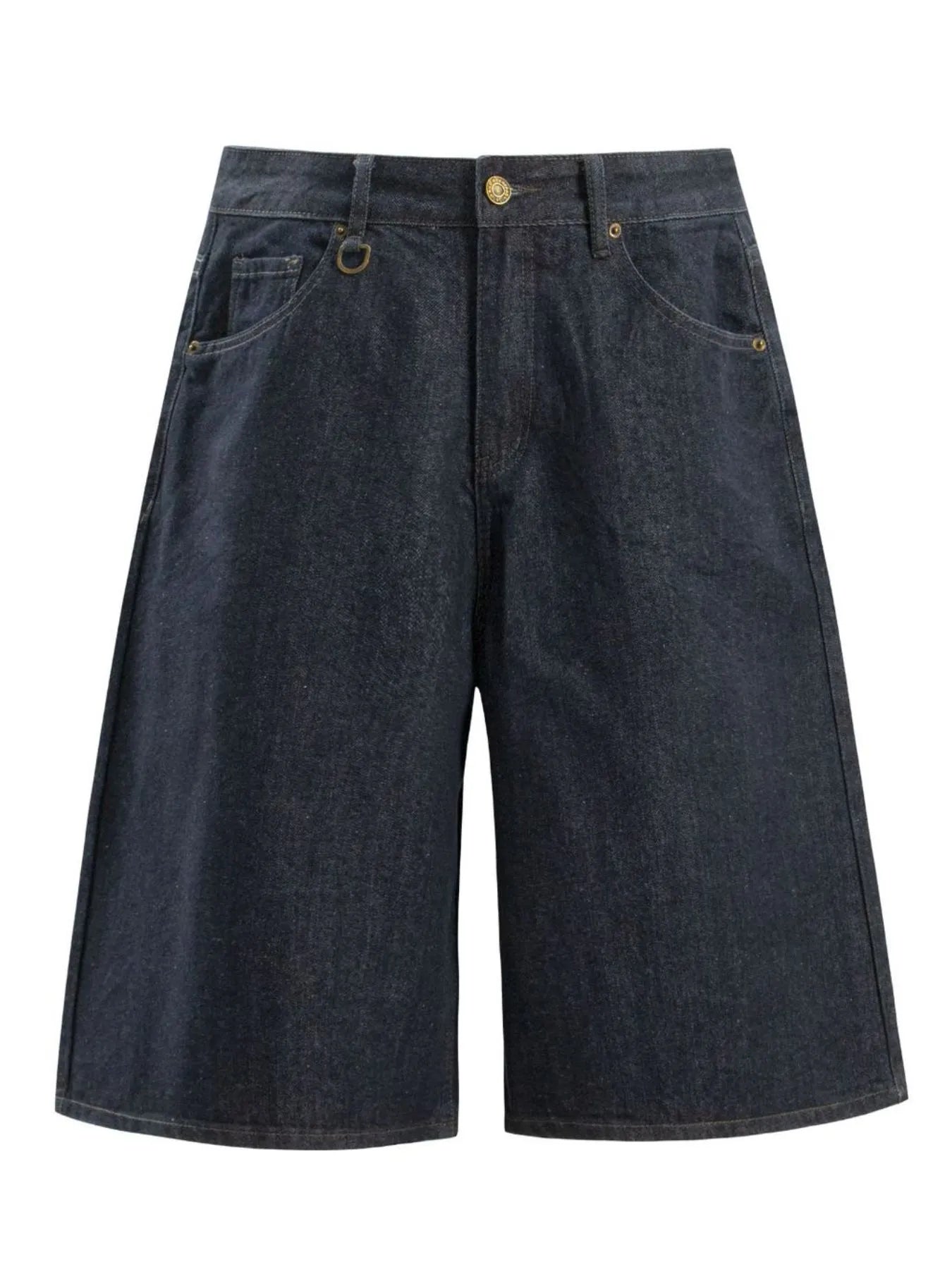 Men's Pocketed Loose Fit Denim Shorts