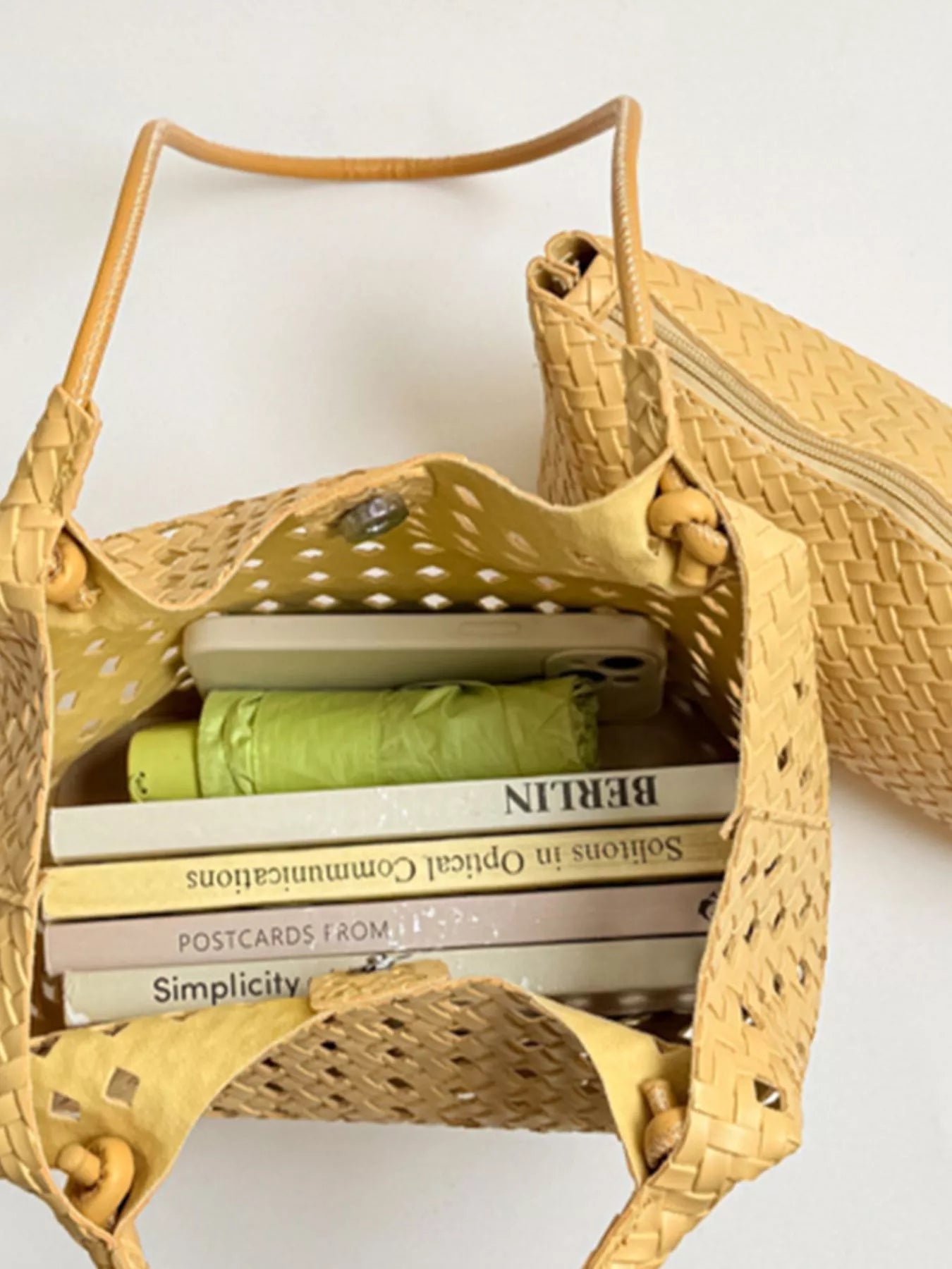 Woven Leather Shoulder Bag