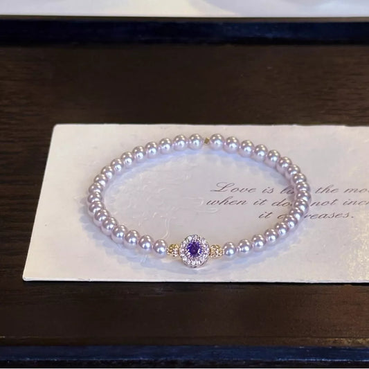 Alloy Pearl Bracelet