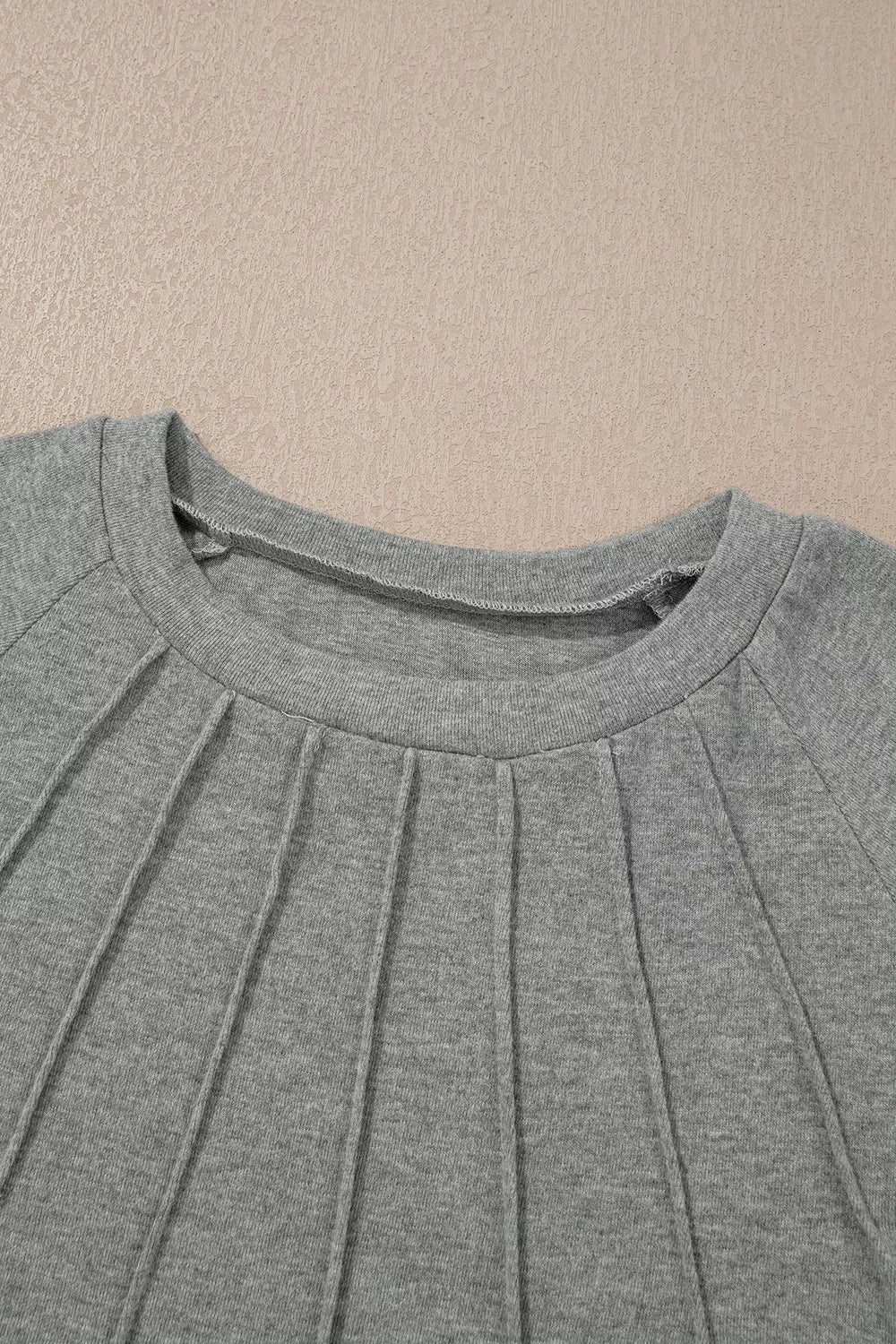 Seam Detail Raglan Long Sleeve Top