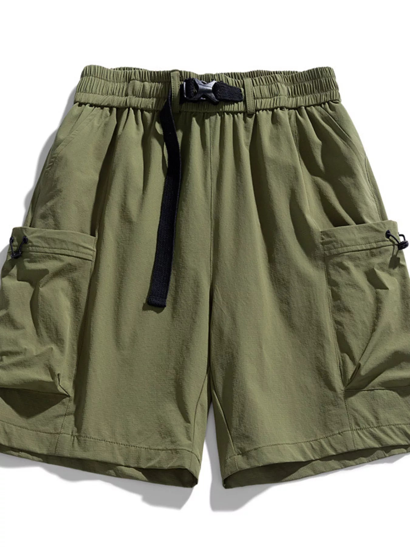 Men's Plus Size Drawstring Cargo Shorts