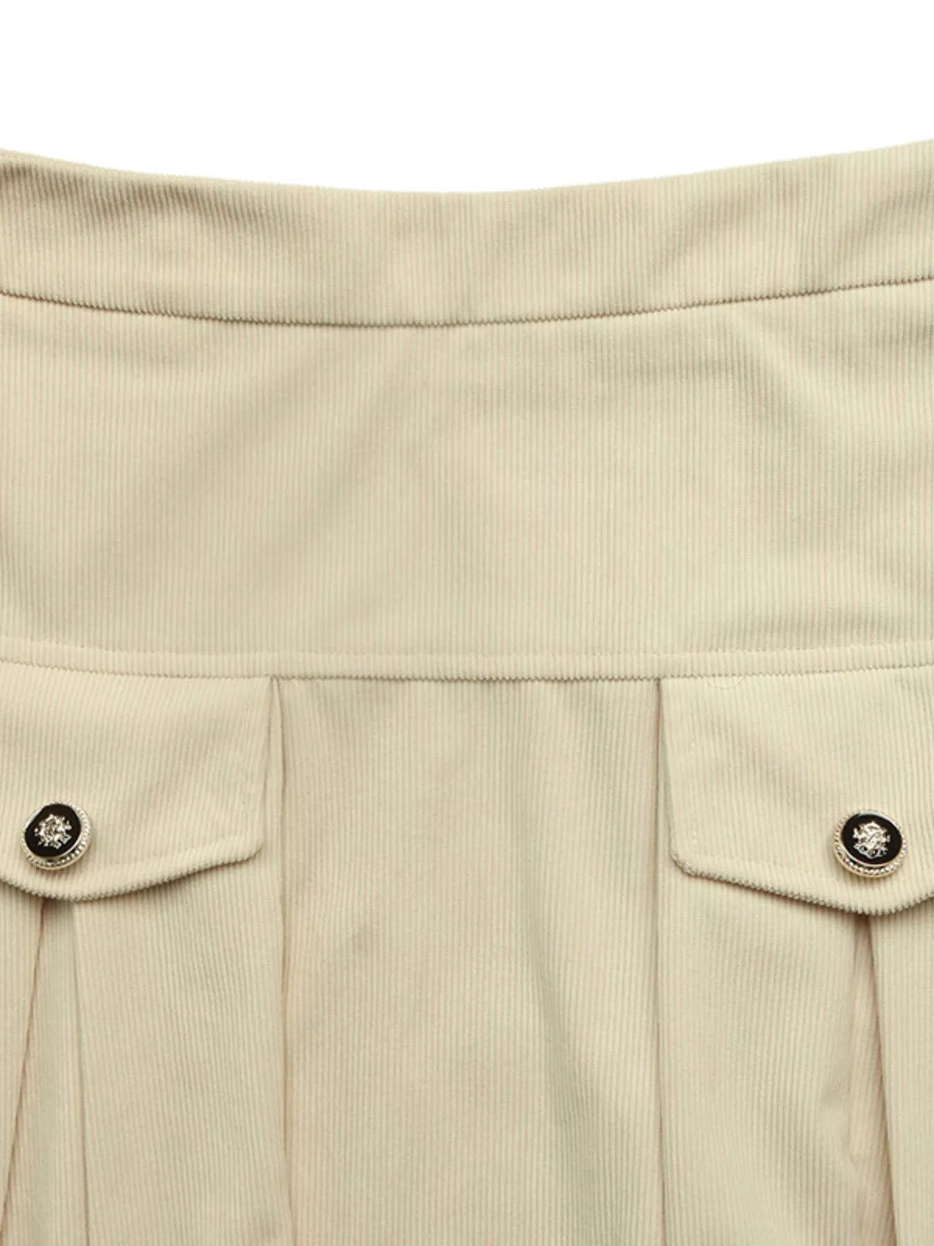 High Waist Pleated Midi Skirt