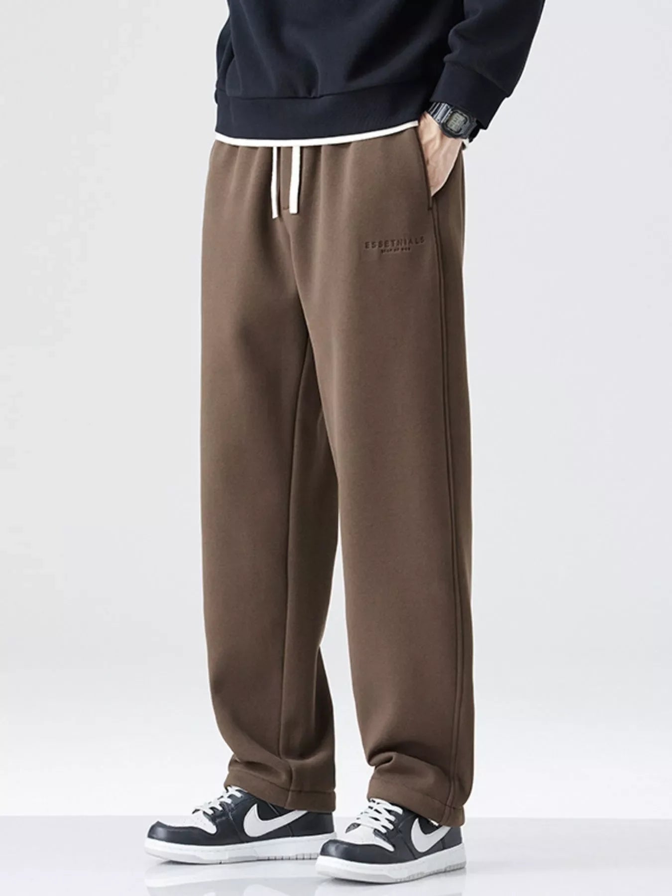 Men's Plus Size Wide Leg Pants