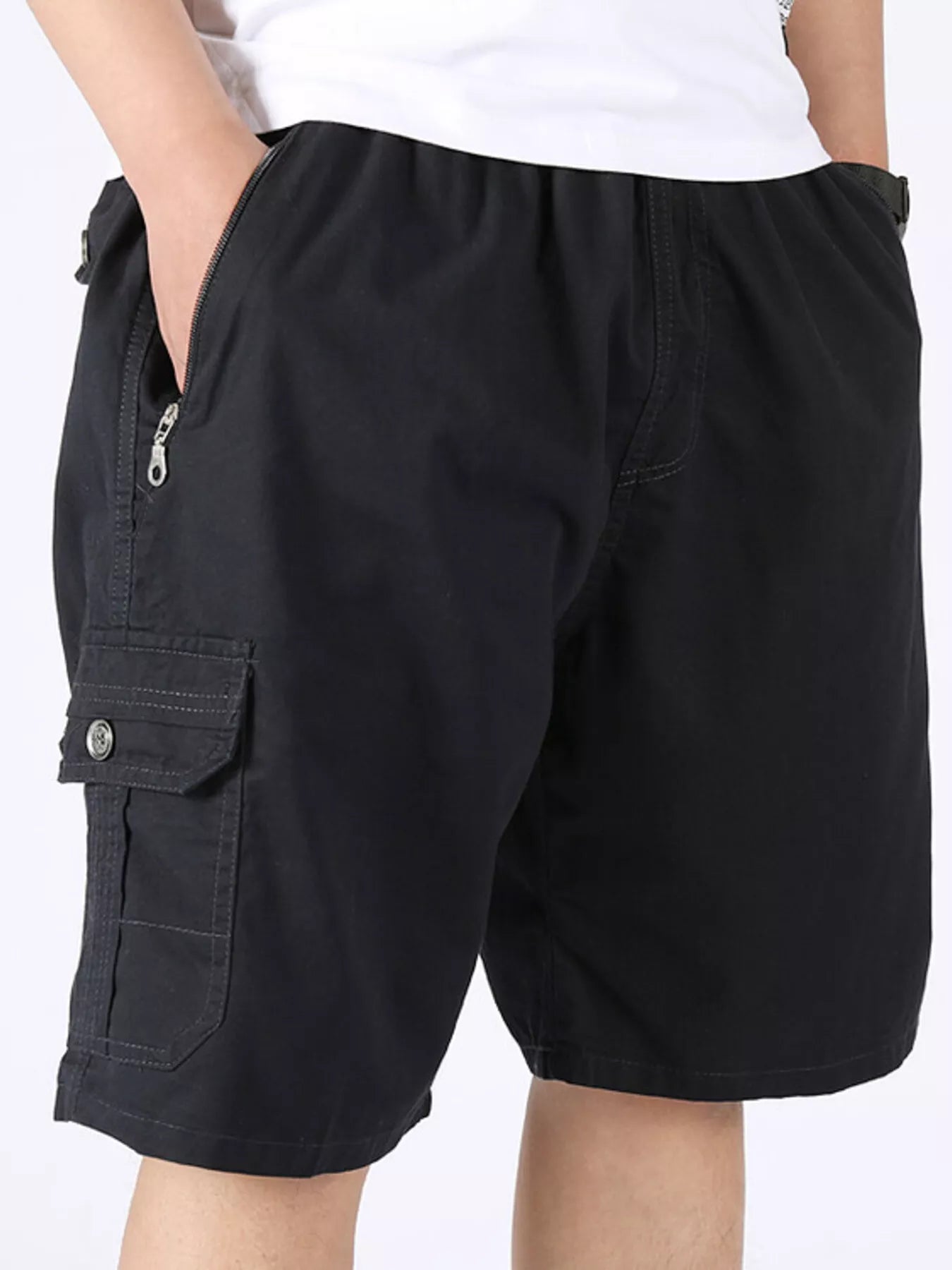 Men's Plus Size Loose Fit Cargo Shorts