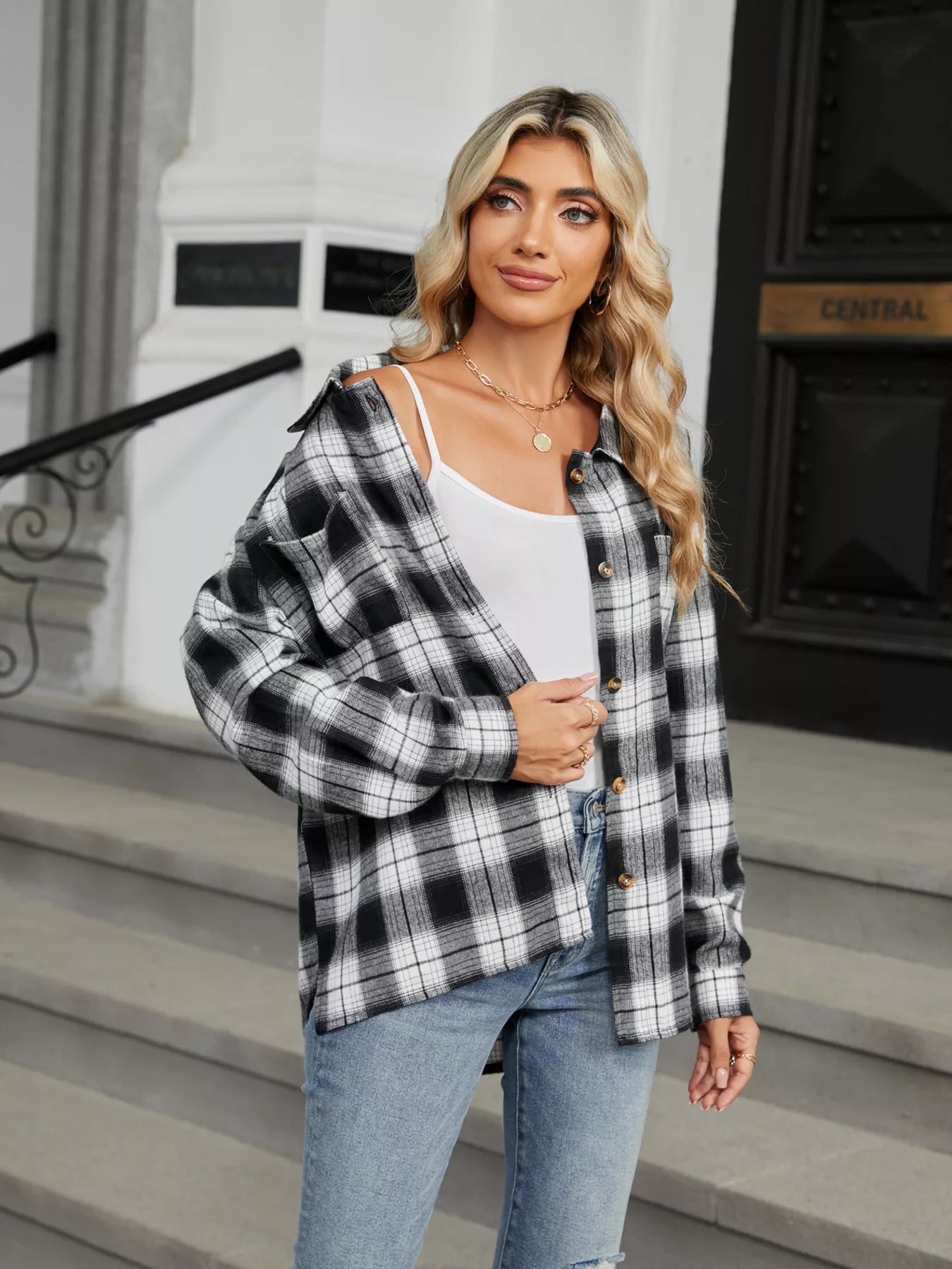Plaid Button Up Shirt