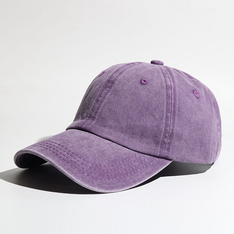 Women's Washed Cotton Curved-Brim Sun Hat with Hair Extensions