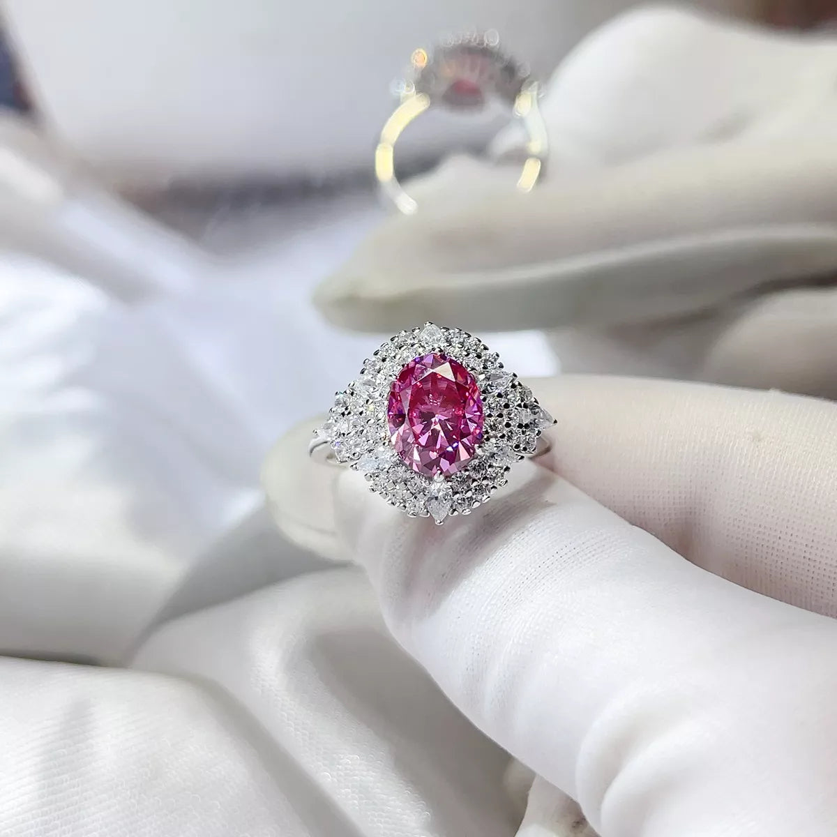 2 Carat Moissanite 925 Sterling Silver Ring