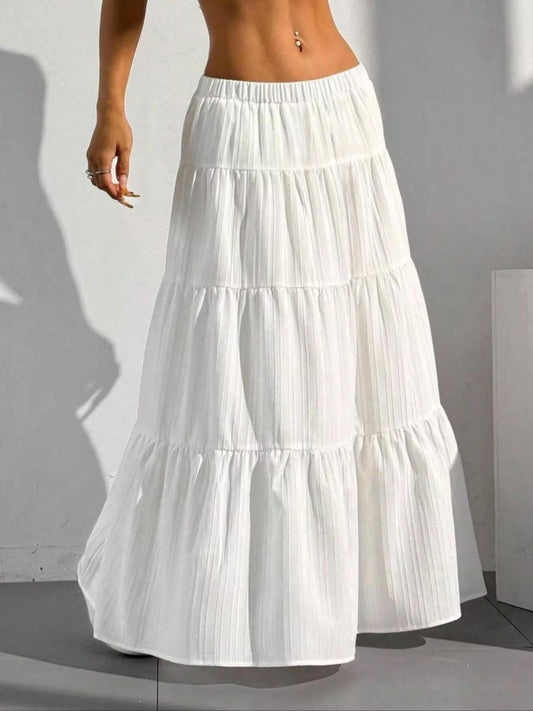 Flowy Tiered Maxi Skirt