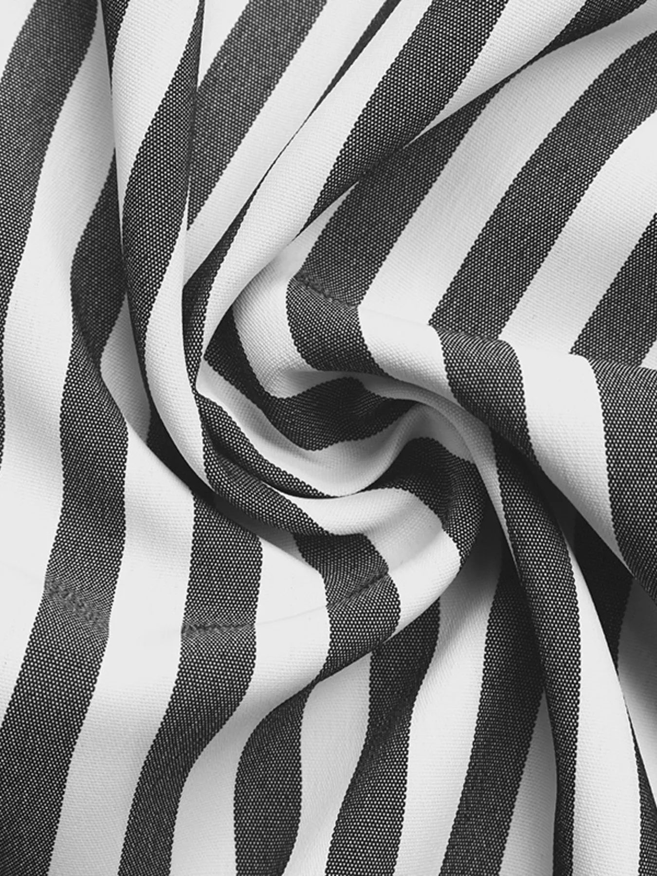Striped Oversized Button-Up Shirt