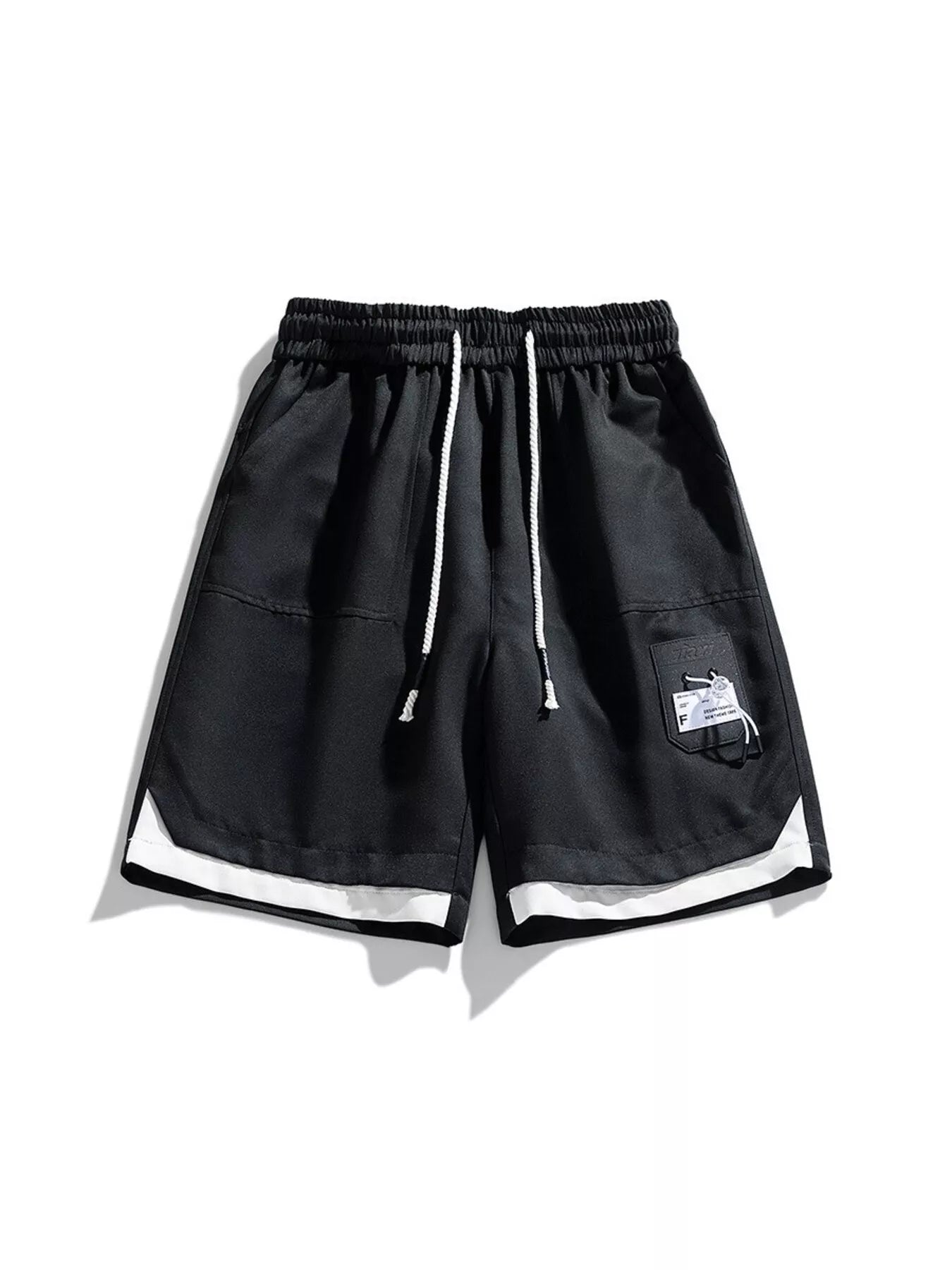 Men's Plus Size Drawstring Casual Cargo Shorts