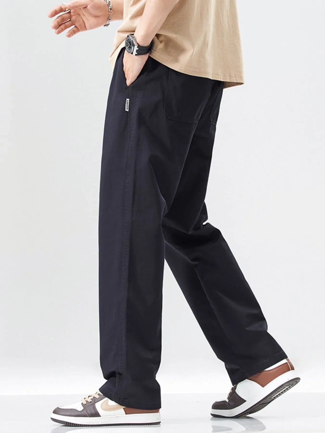 Men's Full Size Wide Leg Casual Pants Plus Size