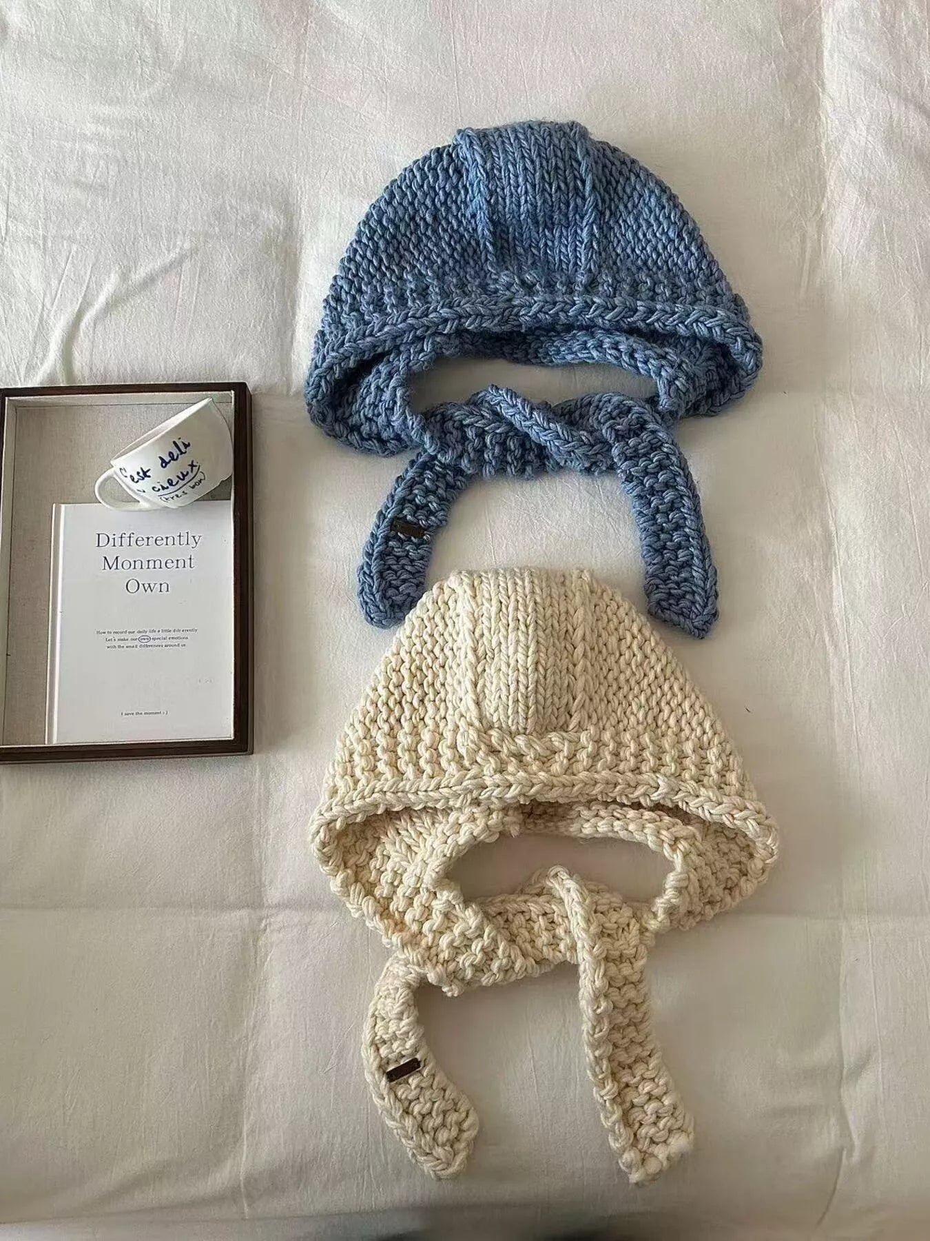 Knitted Earflap Beanie Hat