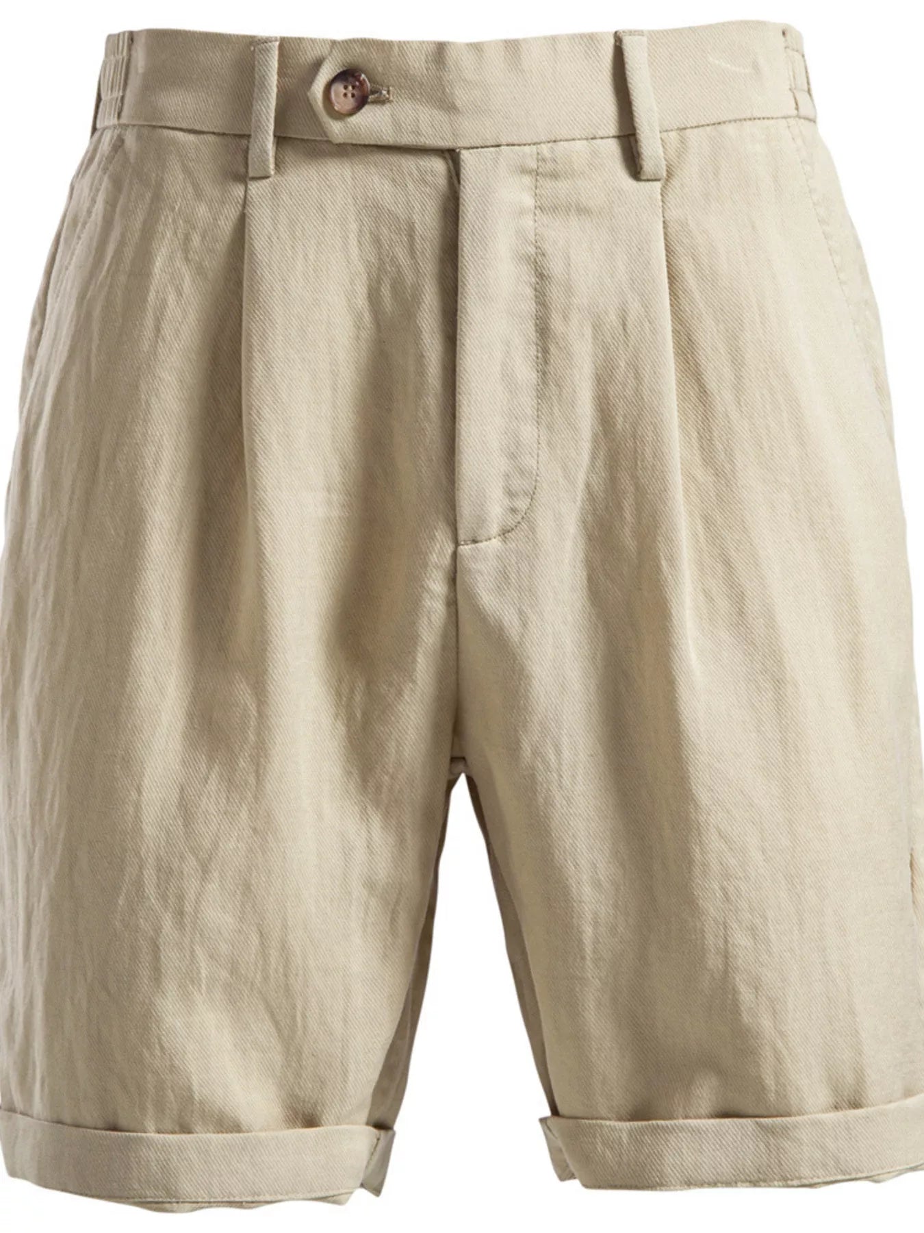 Men's Pleated Shorts with Pockets