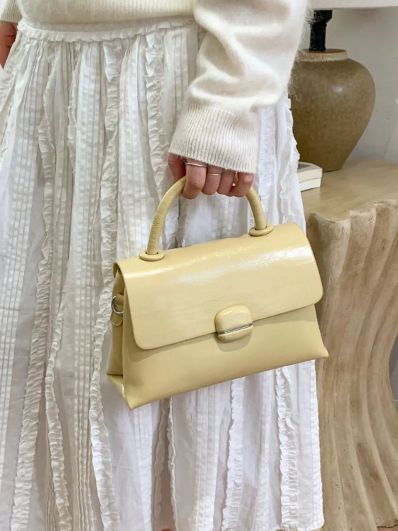 Top-Handle Crossbody Bag