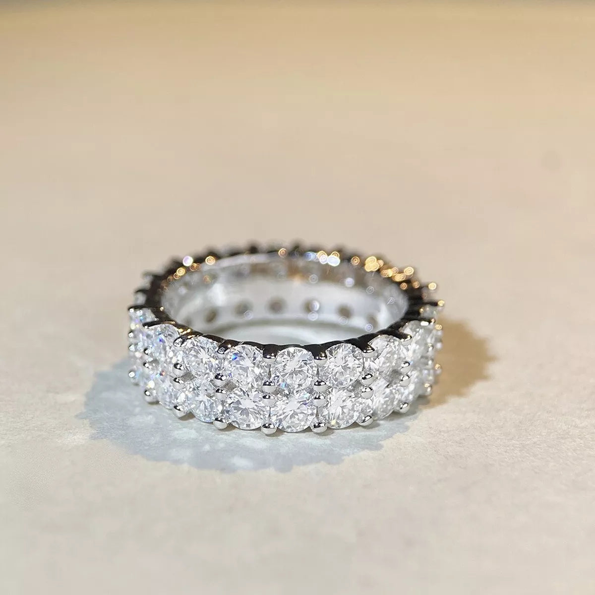 925 Sterling Silver Moissanite Ring