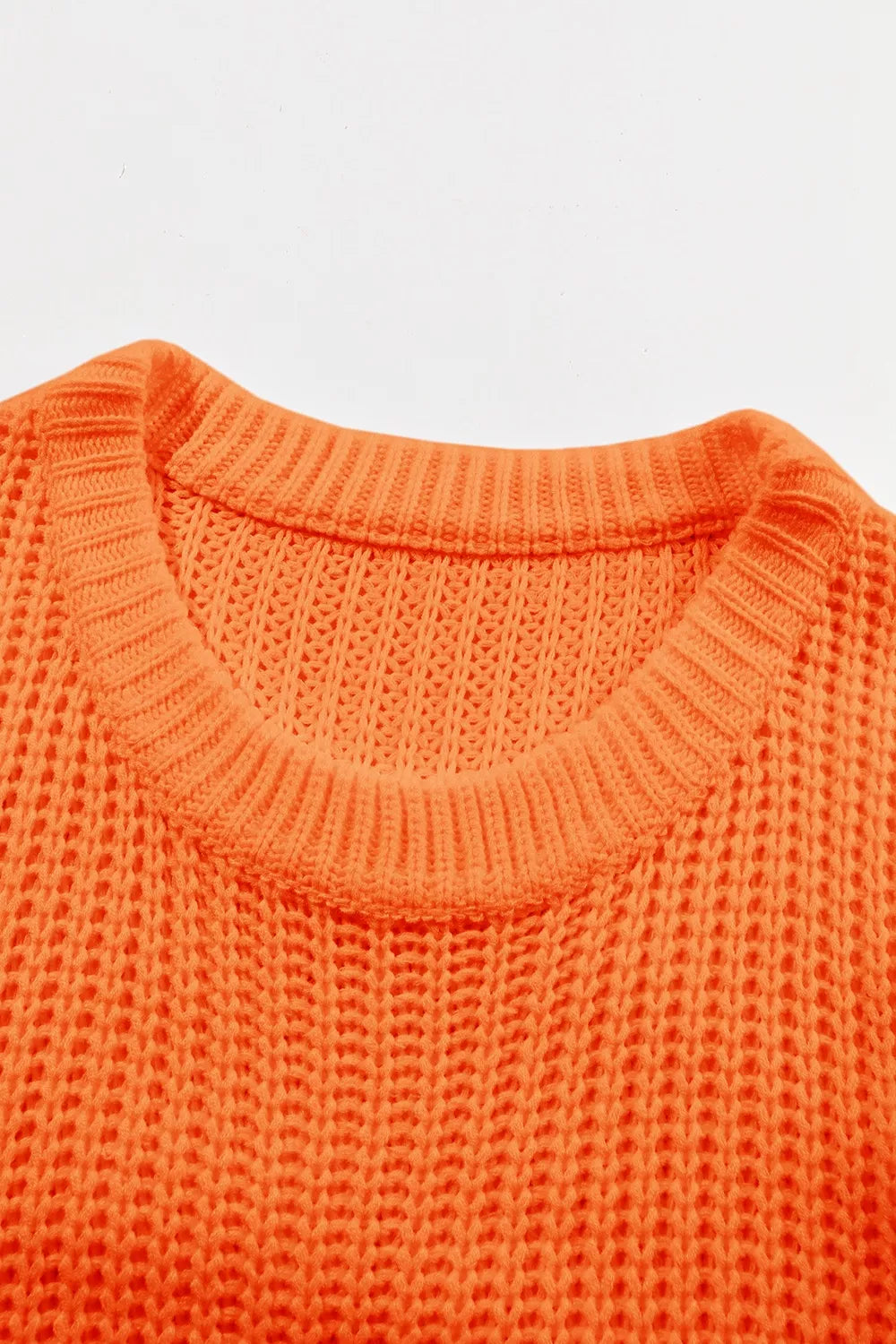 Chunky Knit Dropped Shoulder Sweater