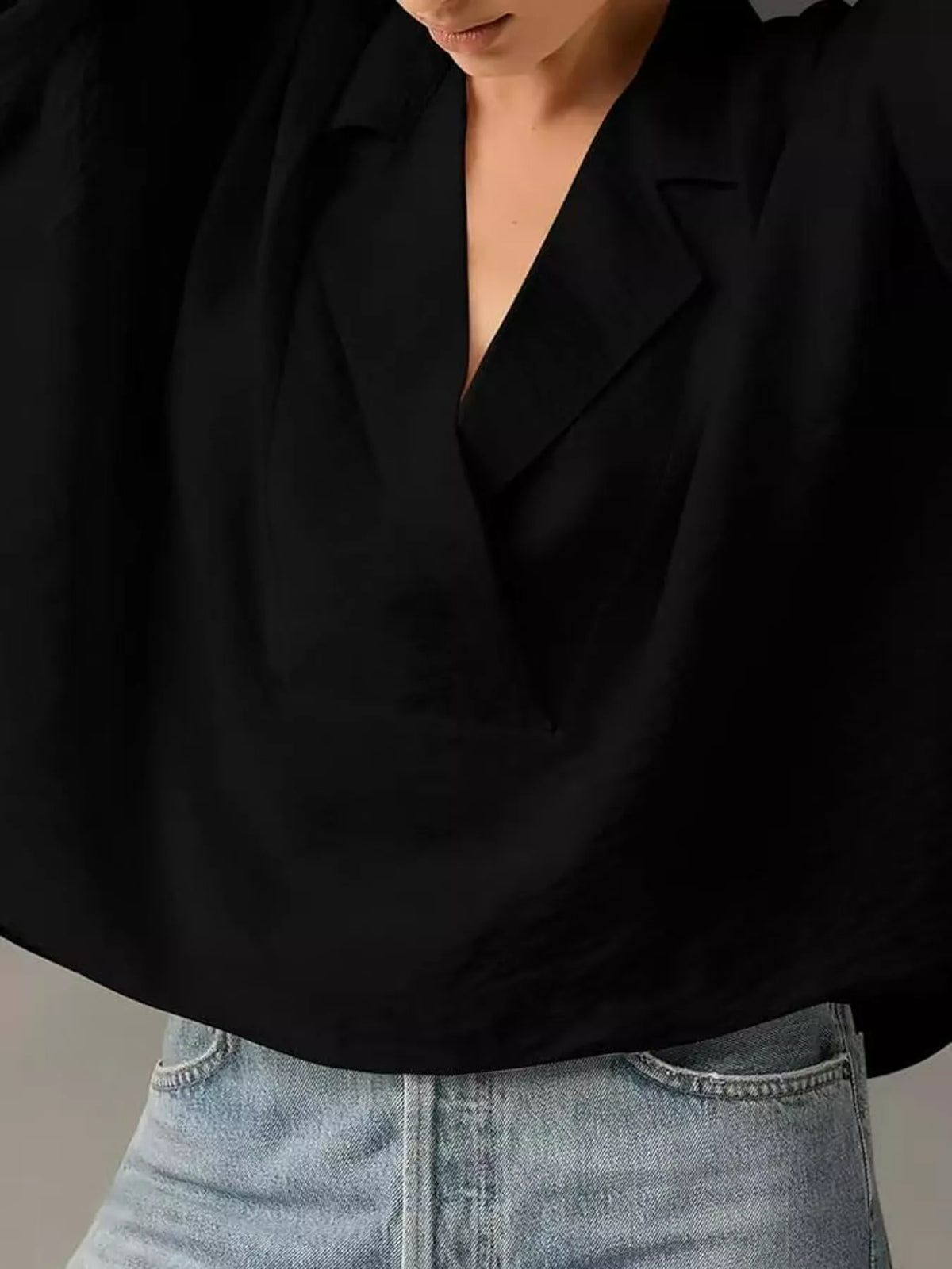 Half Sleeve Oversized Blouse