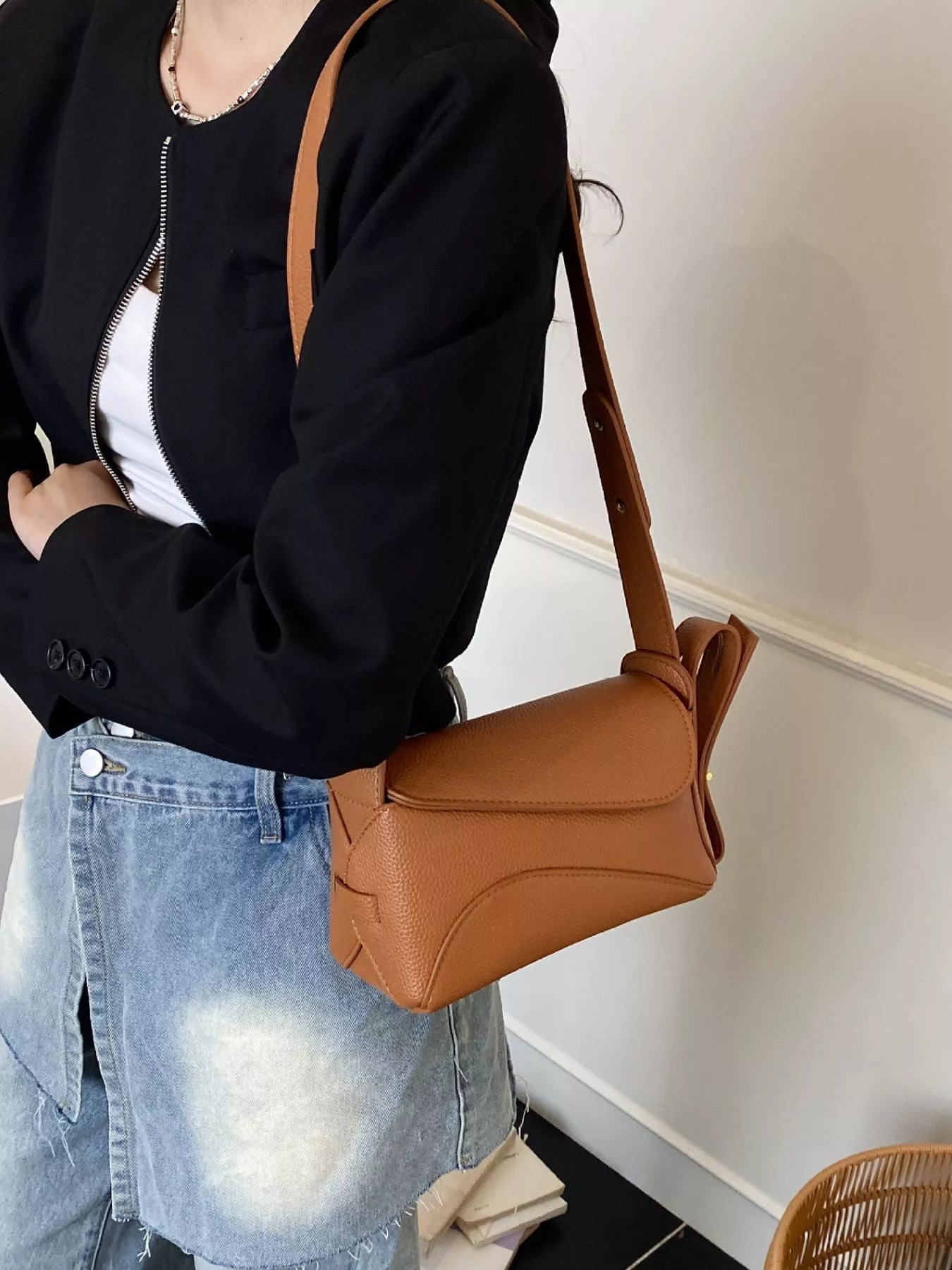 PU Leather Shoulder Bag