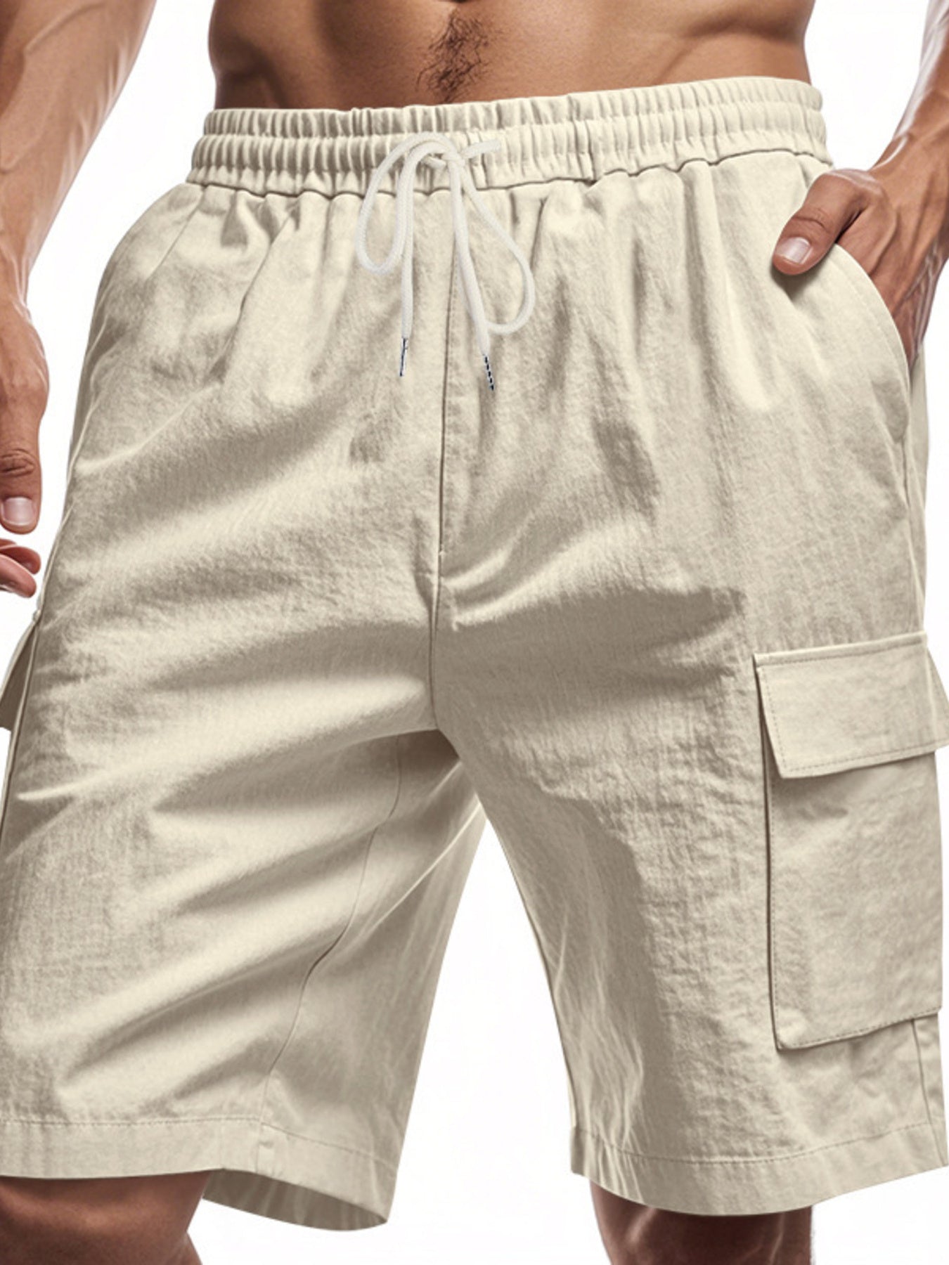 Men's Full Size Casual Lightweight Cargo Shorts Plus Size