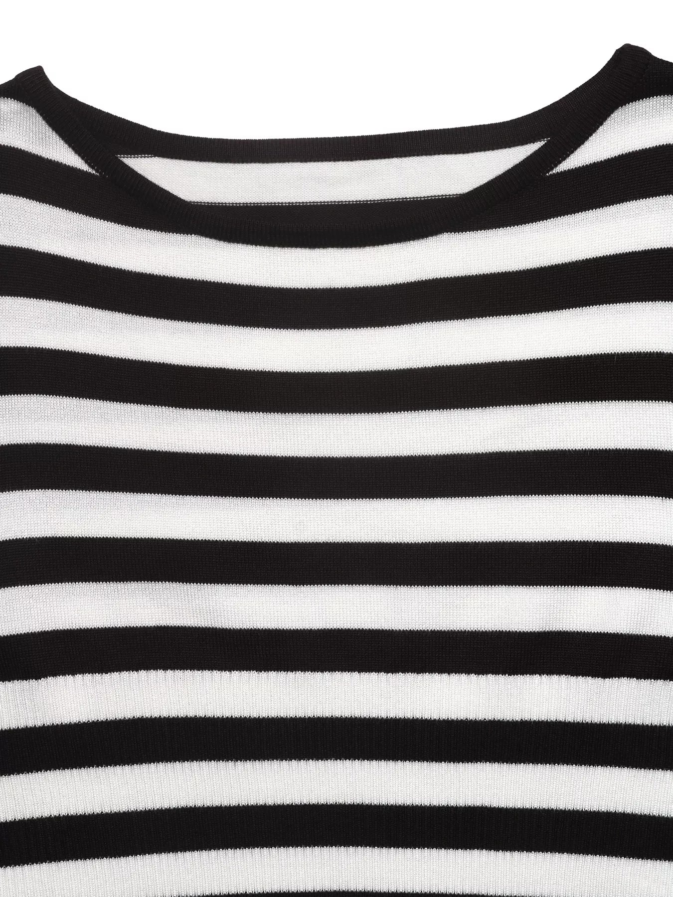 Striped Long Sleeve Knit Top