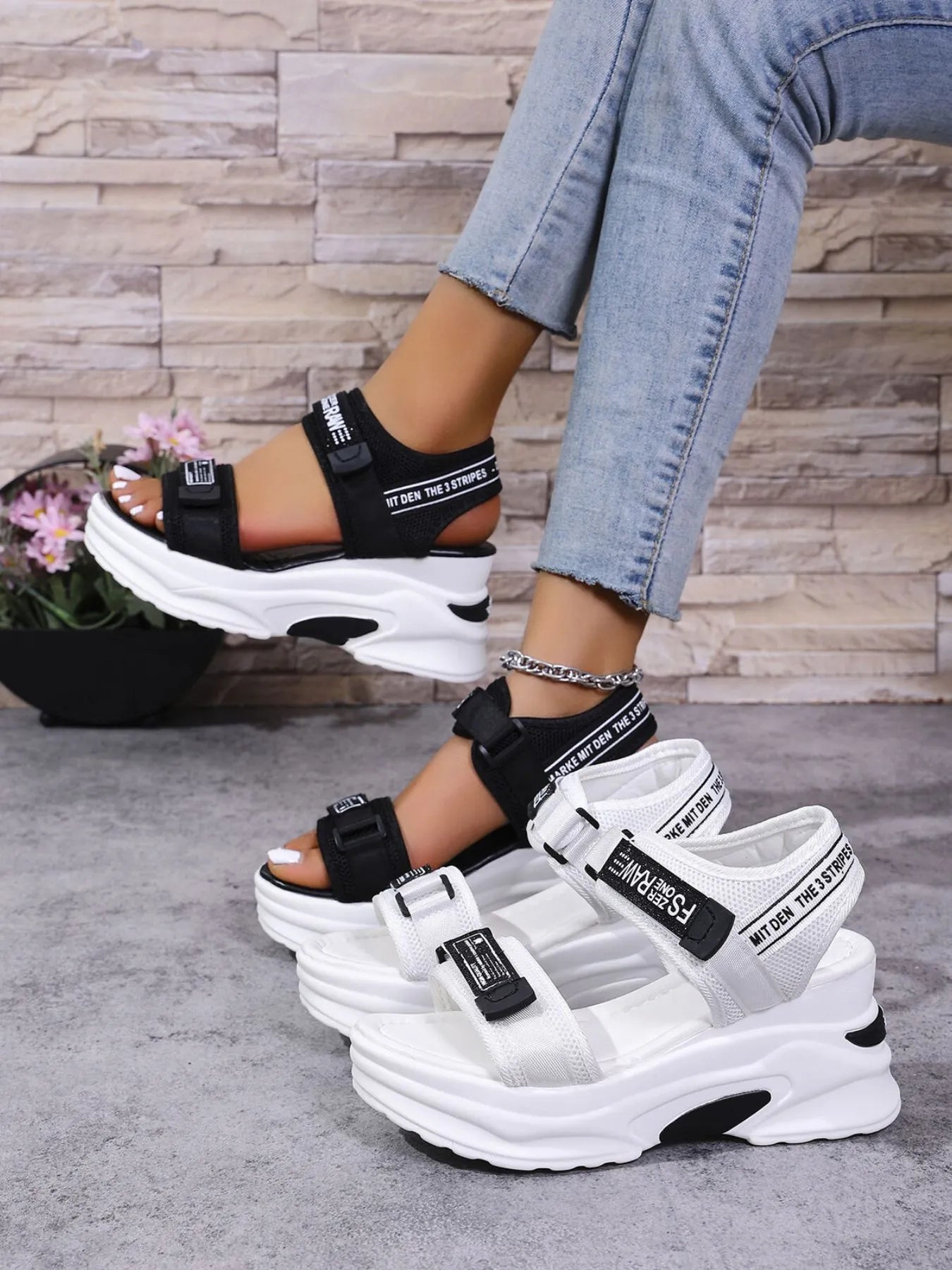 Open Toe Wedge Sandals
