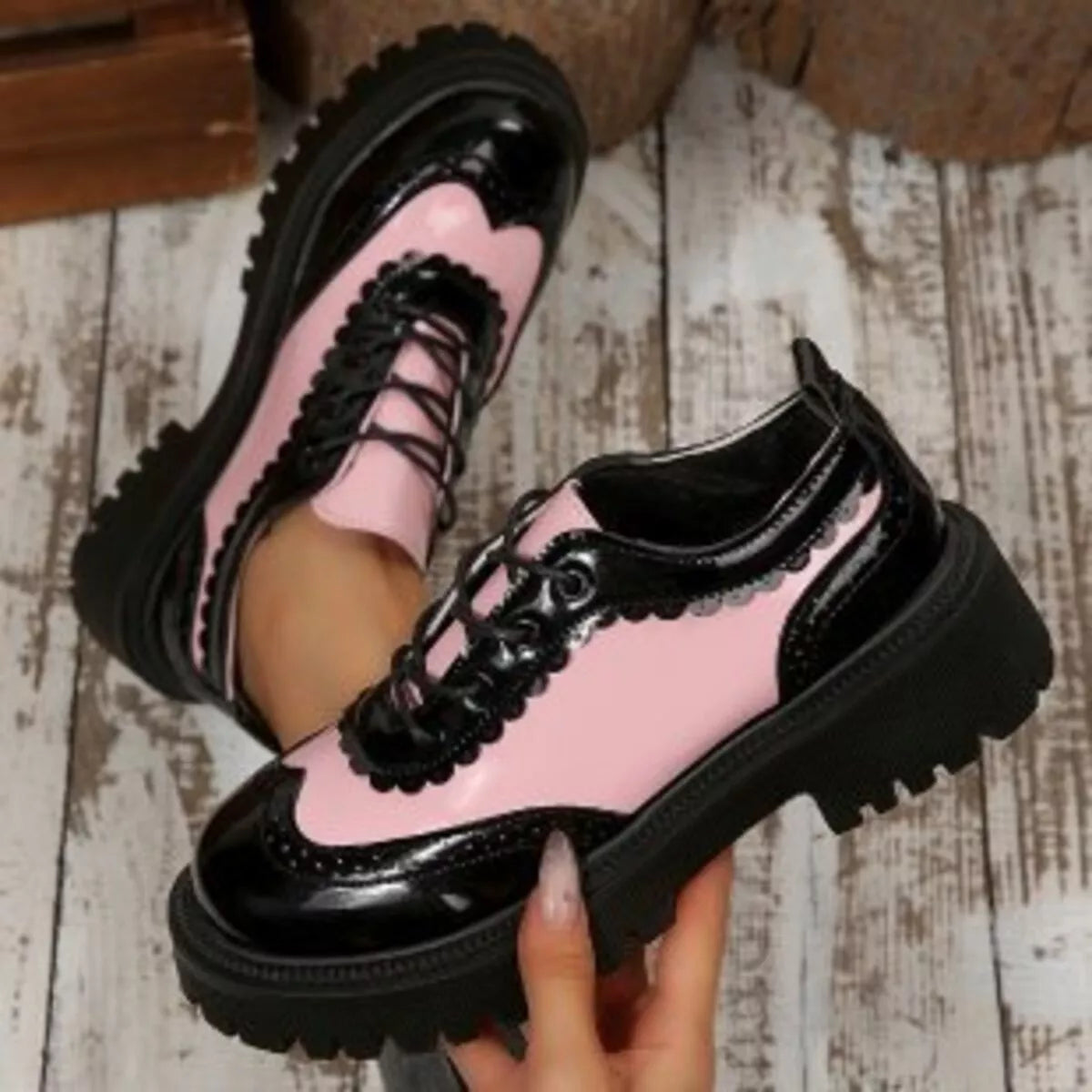 Round Toe Platform Loafers