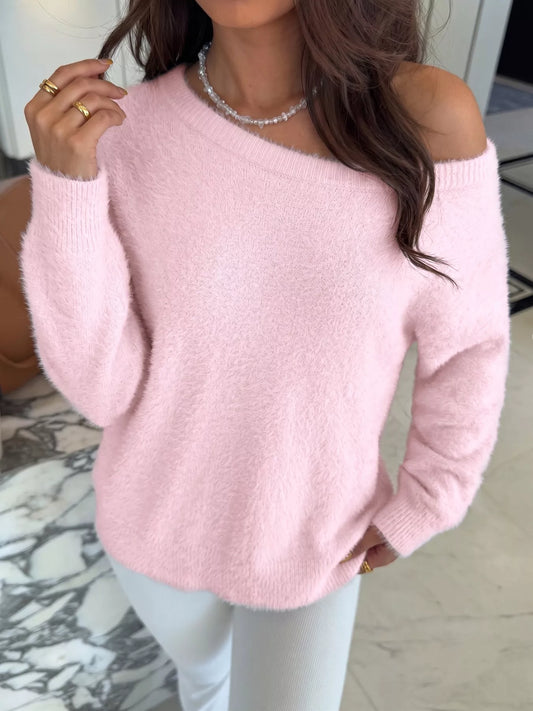 Fluffy Long Sleeve Sweater