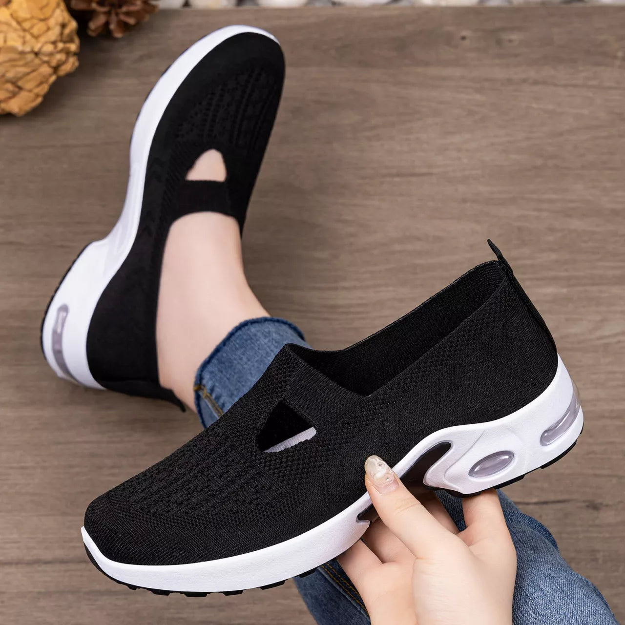 Round Toe Slip-Ons