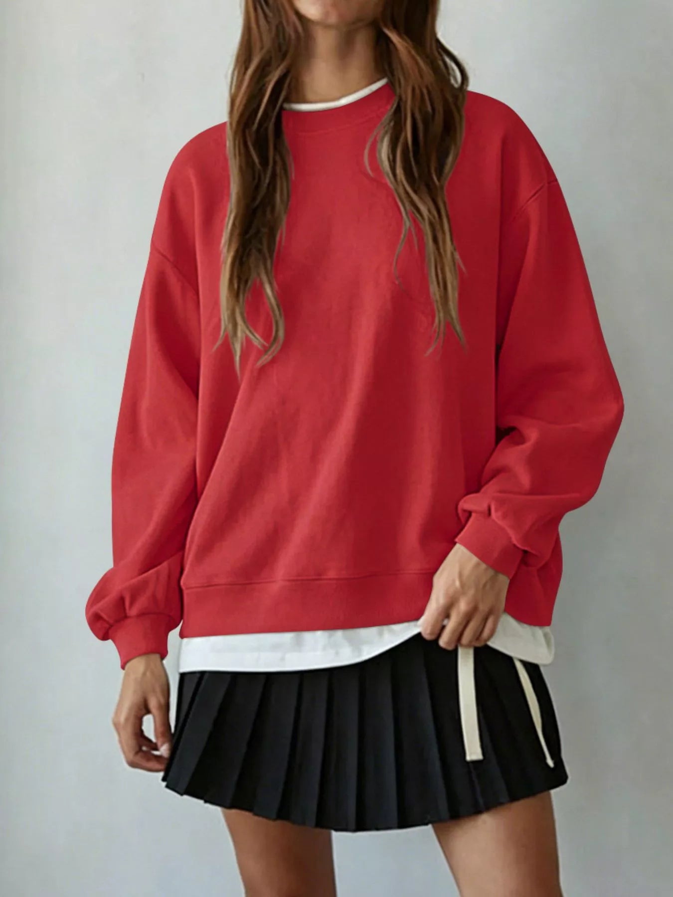 Oversized Crew Neck Sweatshirt
