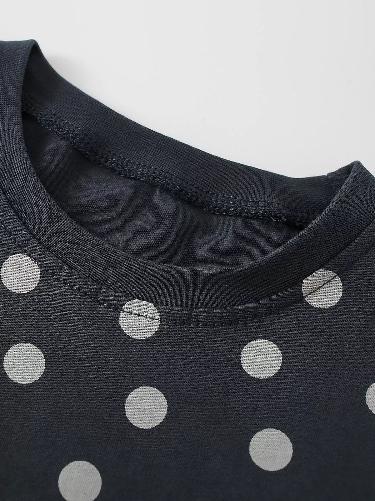 Children's Koala Plush Pocket Polka Dot T-Shirt