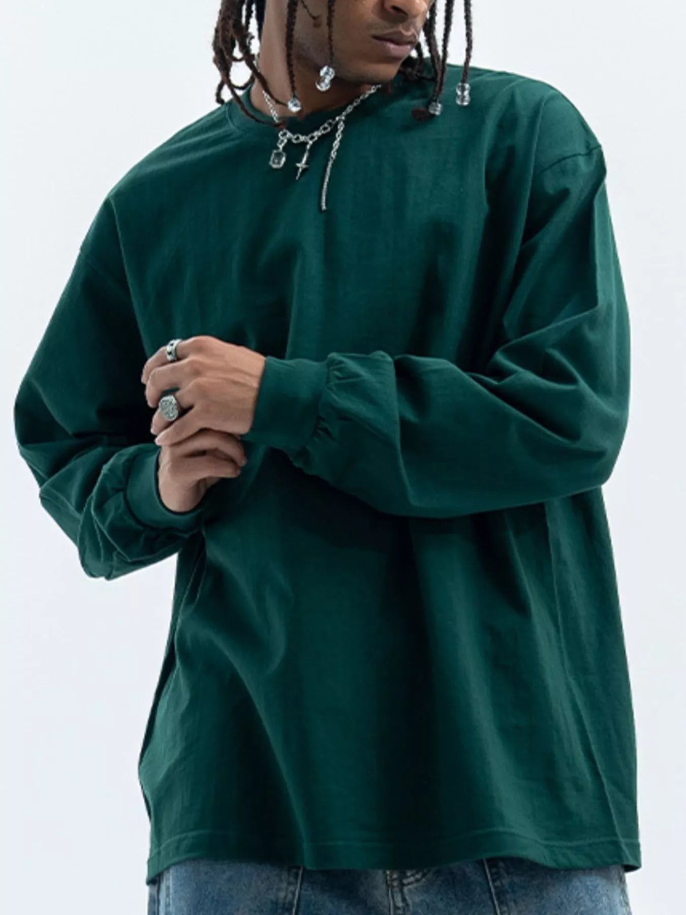 Men's Round Neck Long Sleeve T-Shirt