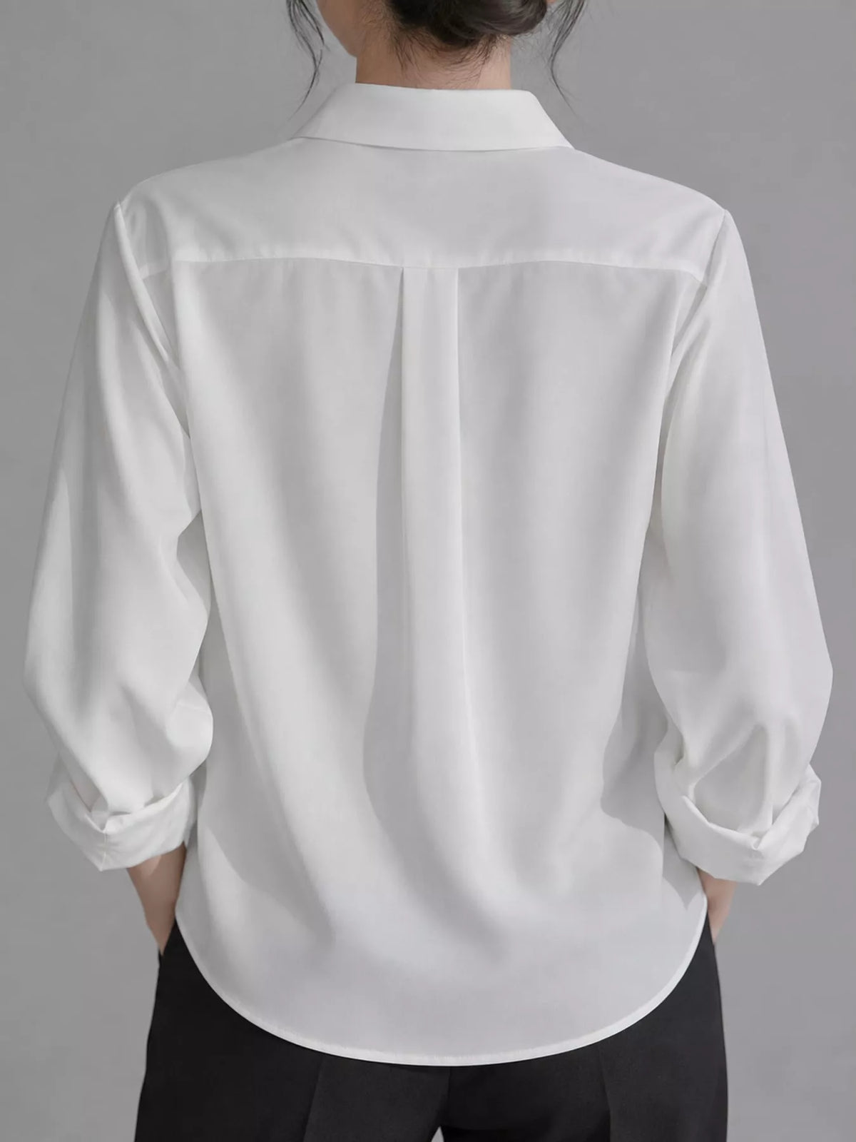 Full Size Button Up Long Sleeve Shirt Plus Size