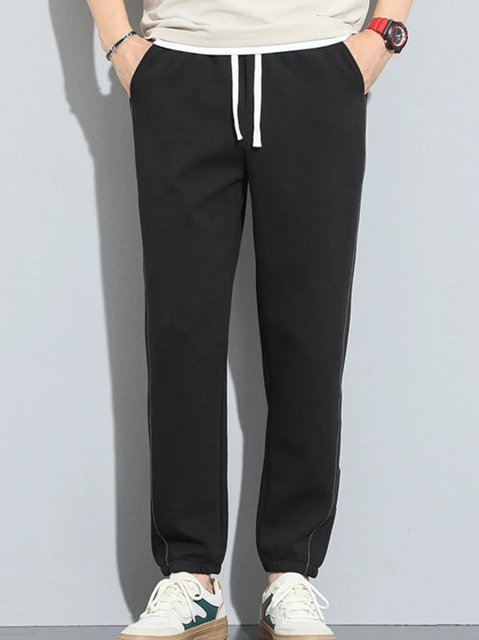 Men's Full Size Casual Drawstring Joggers Plus Size
