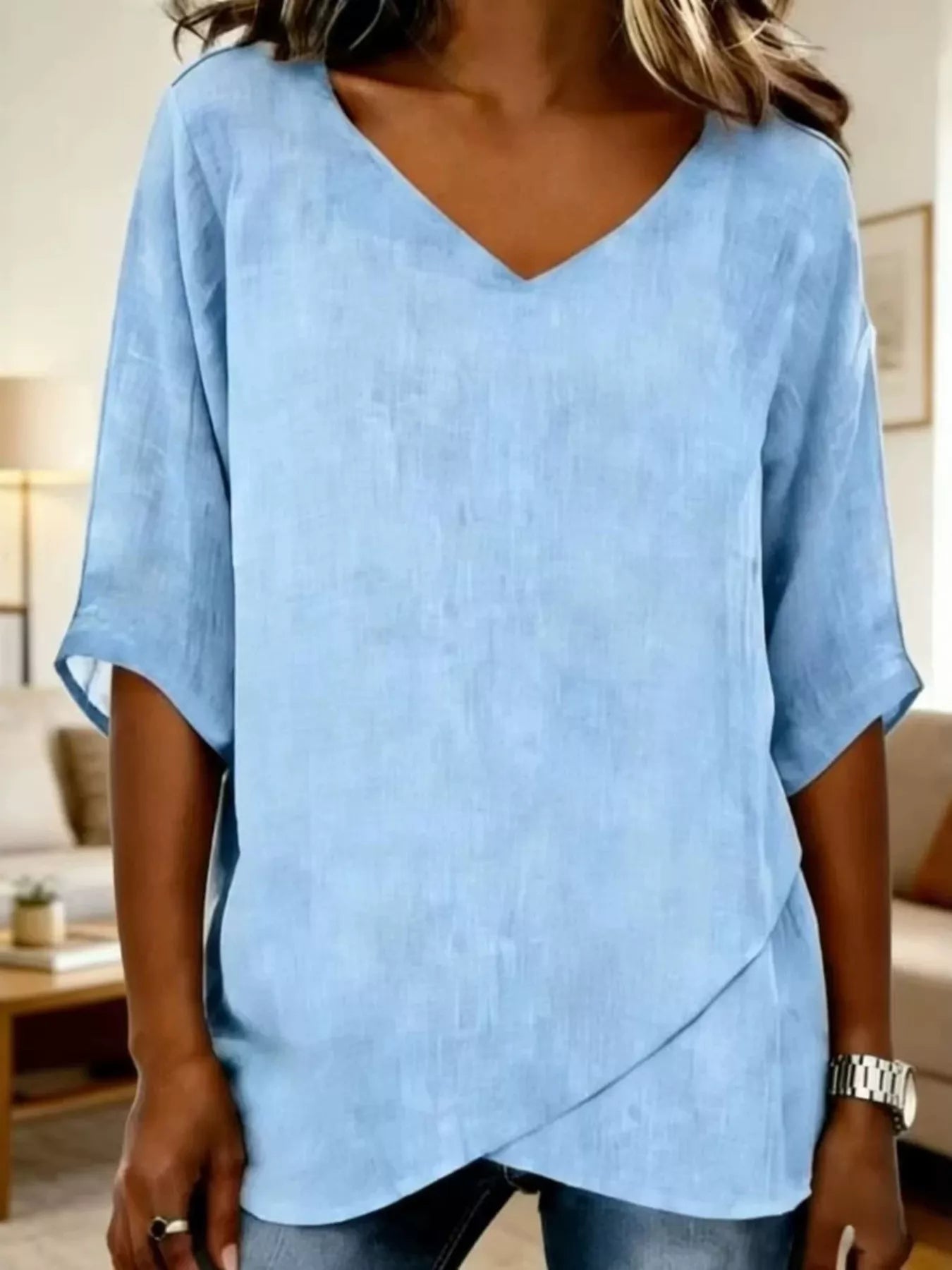 V-Neck Casual T-Shirt