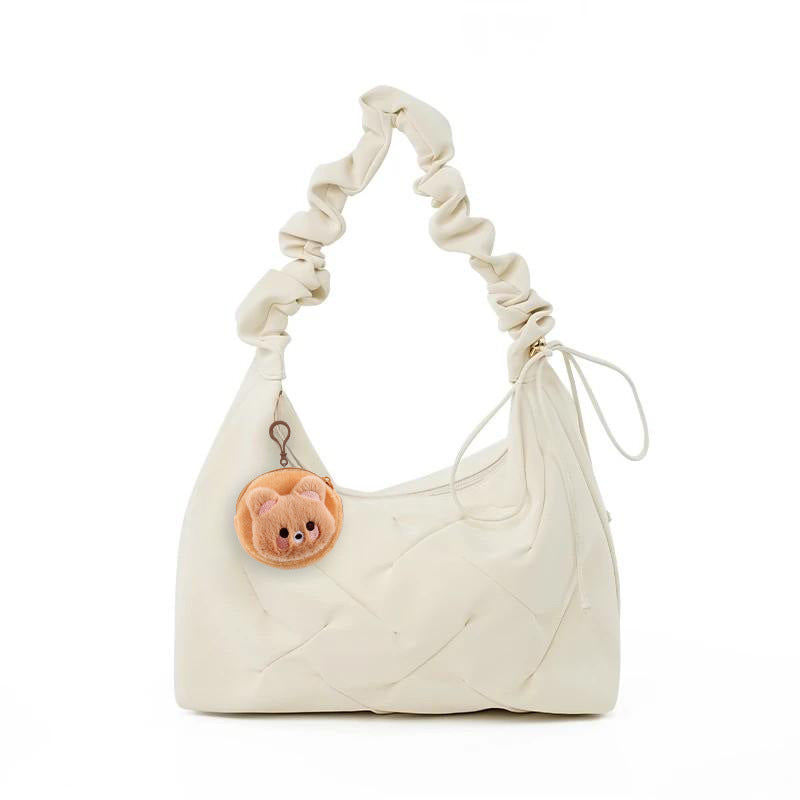 Ruched Handle Shoulder Bag