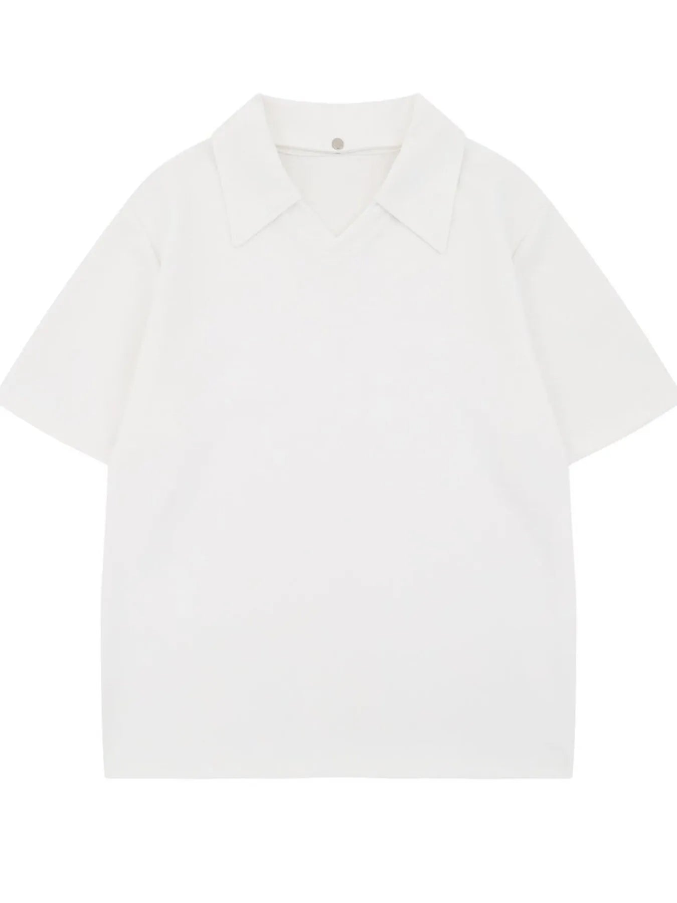 Men's Detachable Collar Short Sleeve Top