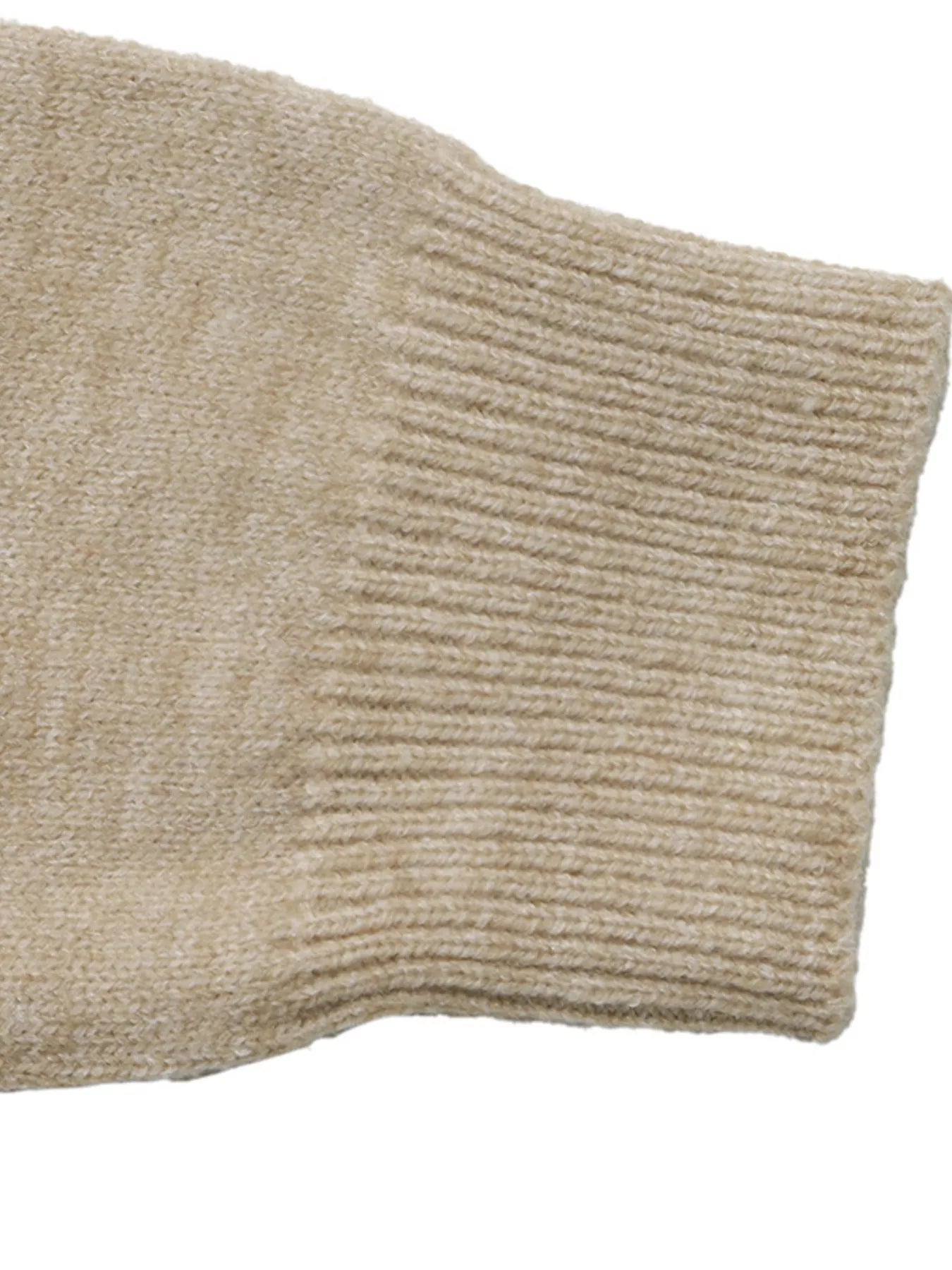 Color Block Polo Collar Sweater