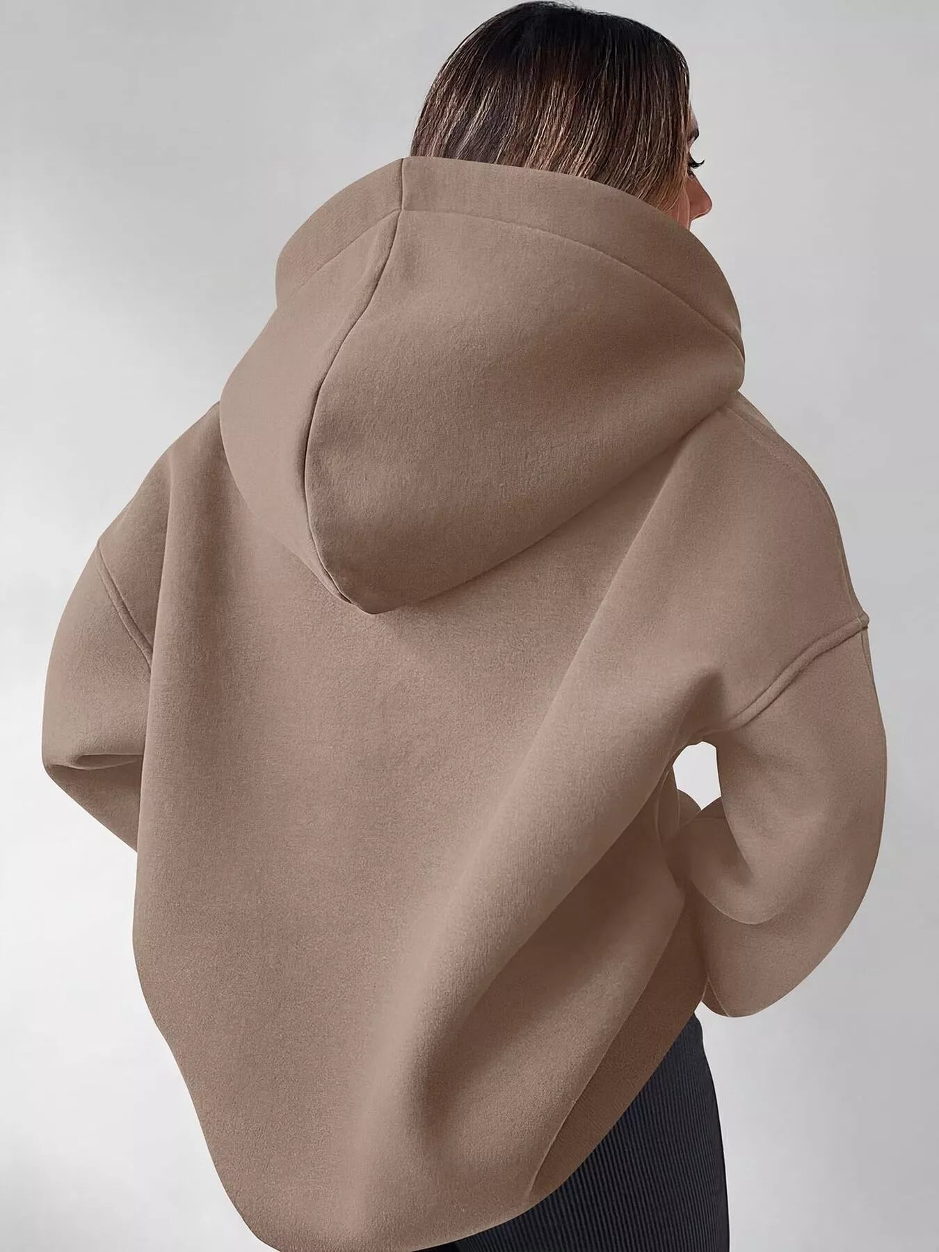 Oversized Quarter-Zip Hoodie