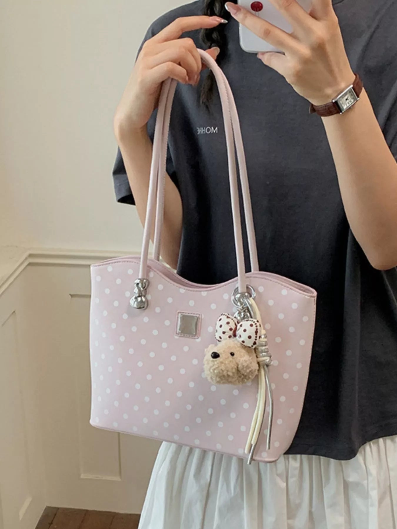 Polka Dot Shoulder Bag