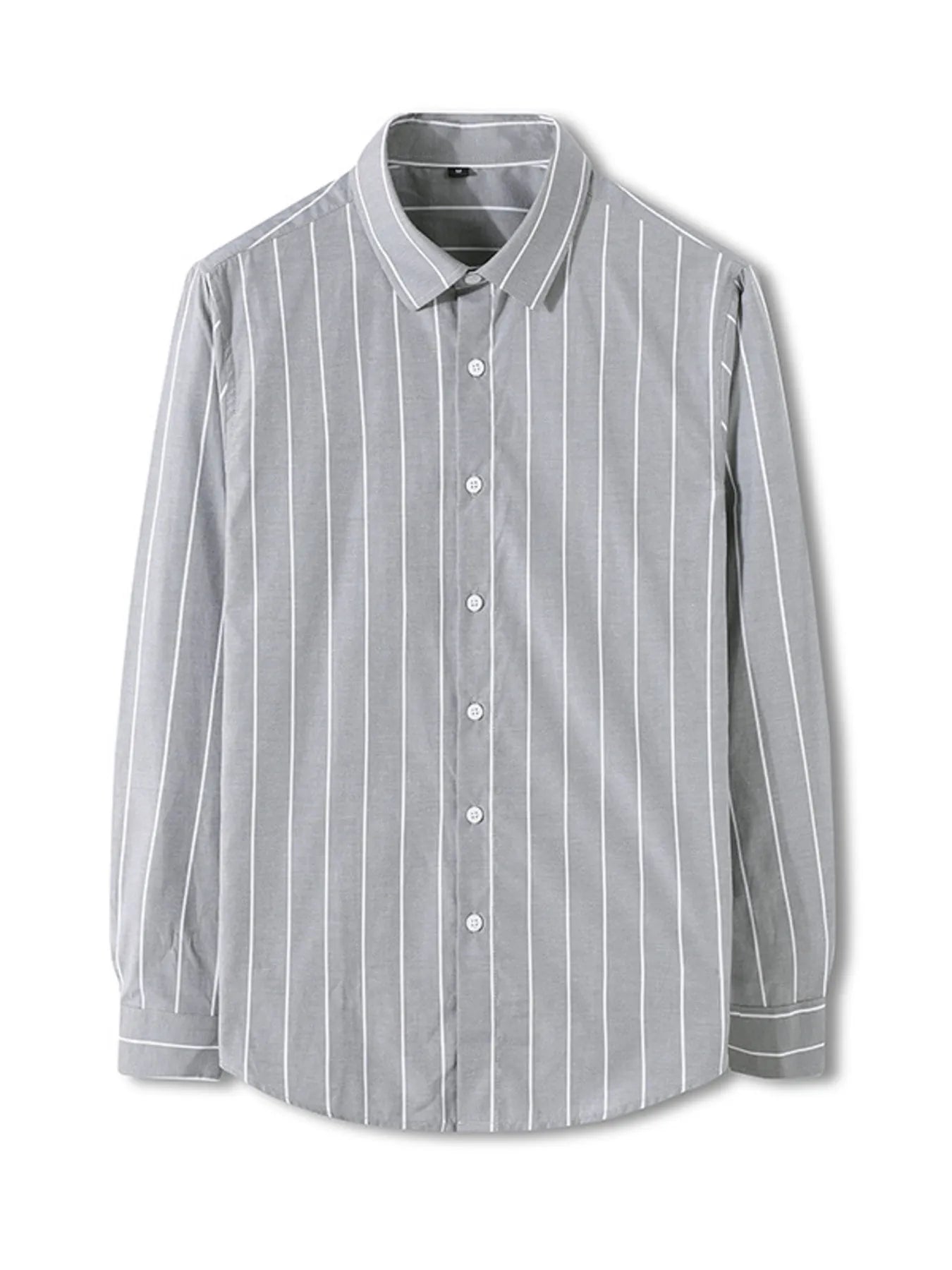 Men's Plus Size Classic Striped Long Sleeve Shirt