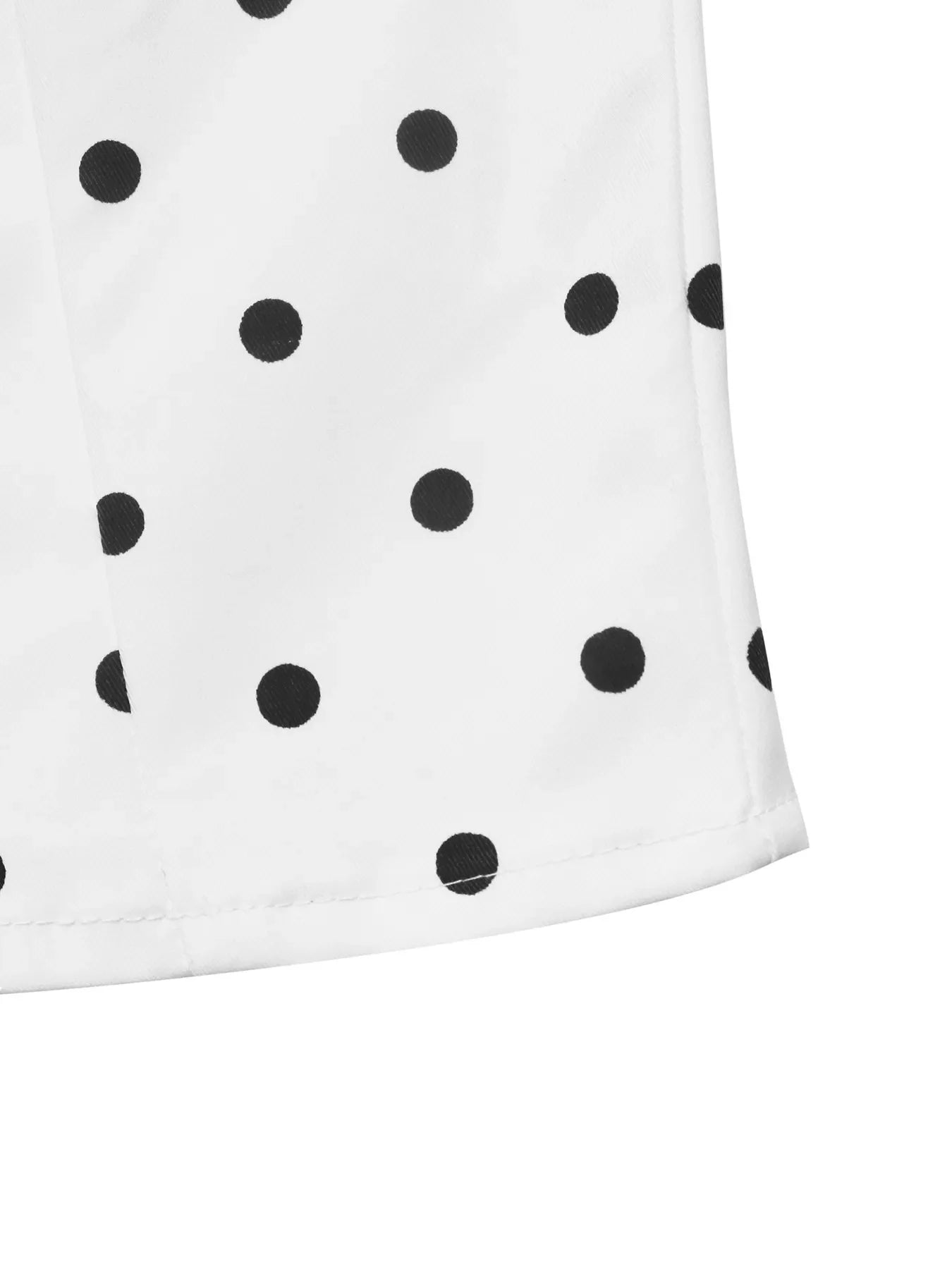 Polka Dot Zip Up Cropped Jacket