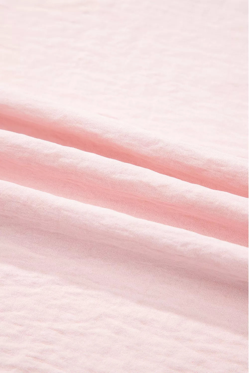 Solid Color Ruffle Trim Short Sleeve Blouse
