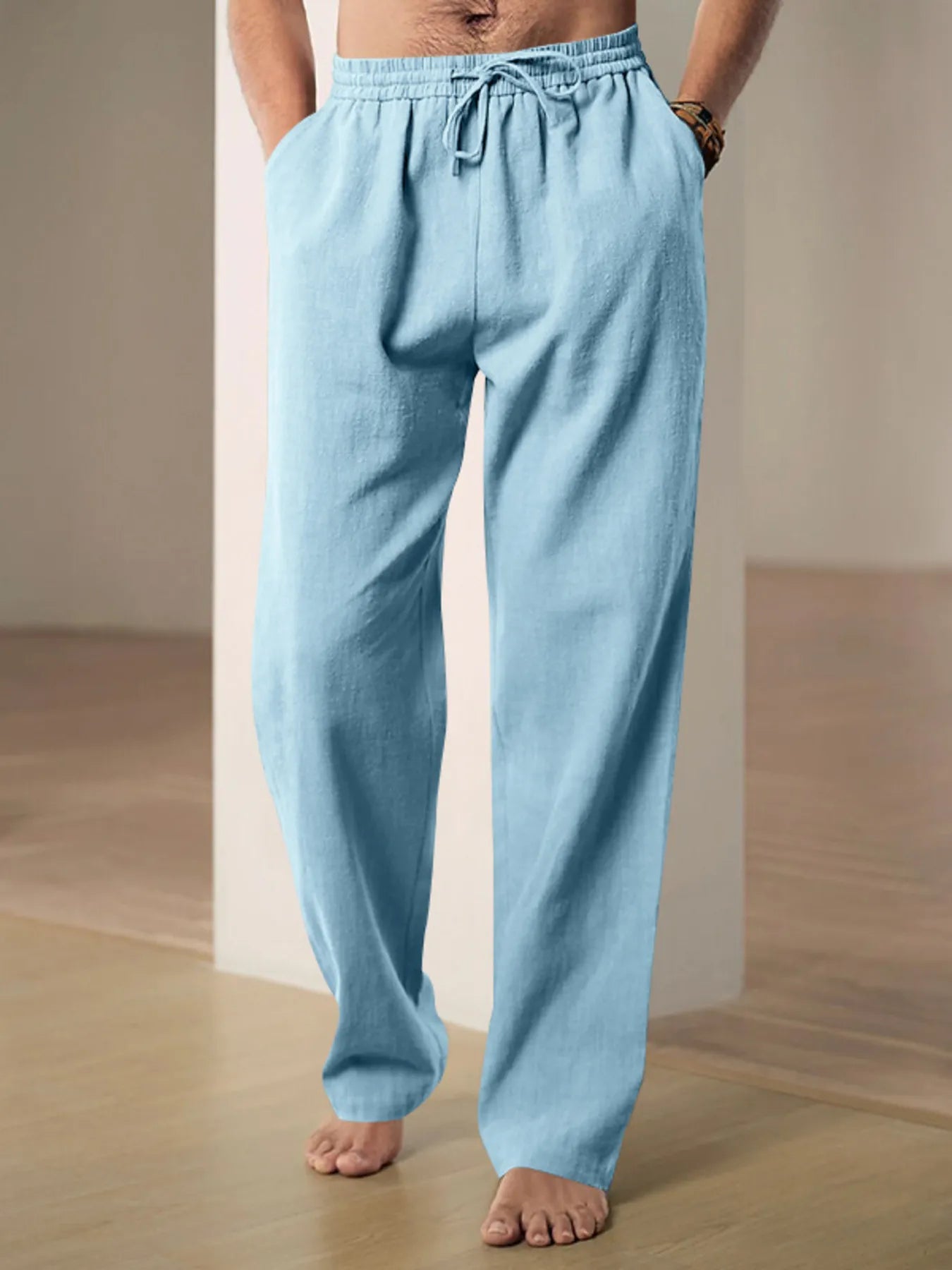 Men's Plus Size Drawstring Loose Fit Pants