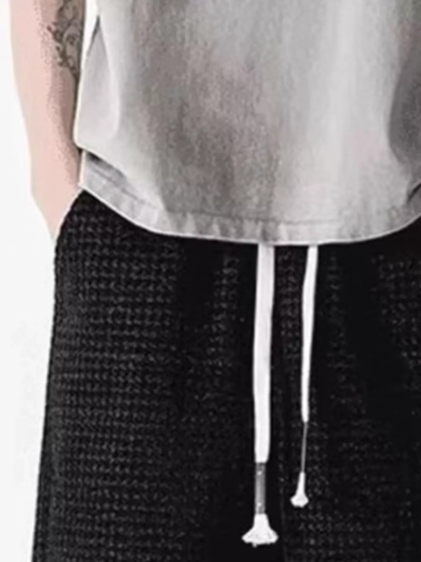 Men's Plus Size Drawstring Casual Shorts