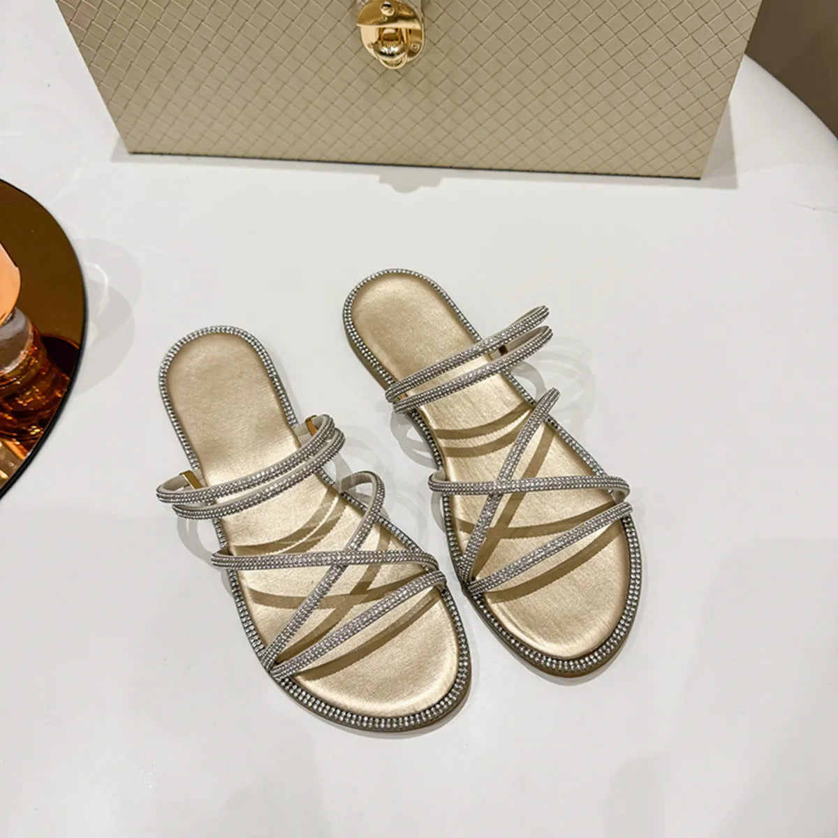 Open Toe Flats Sandals