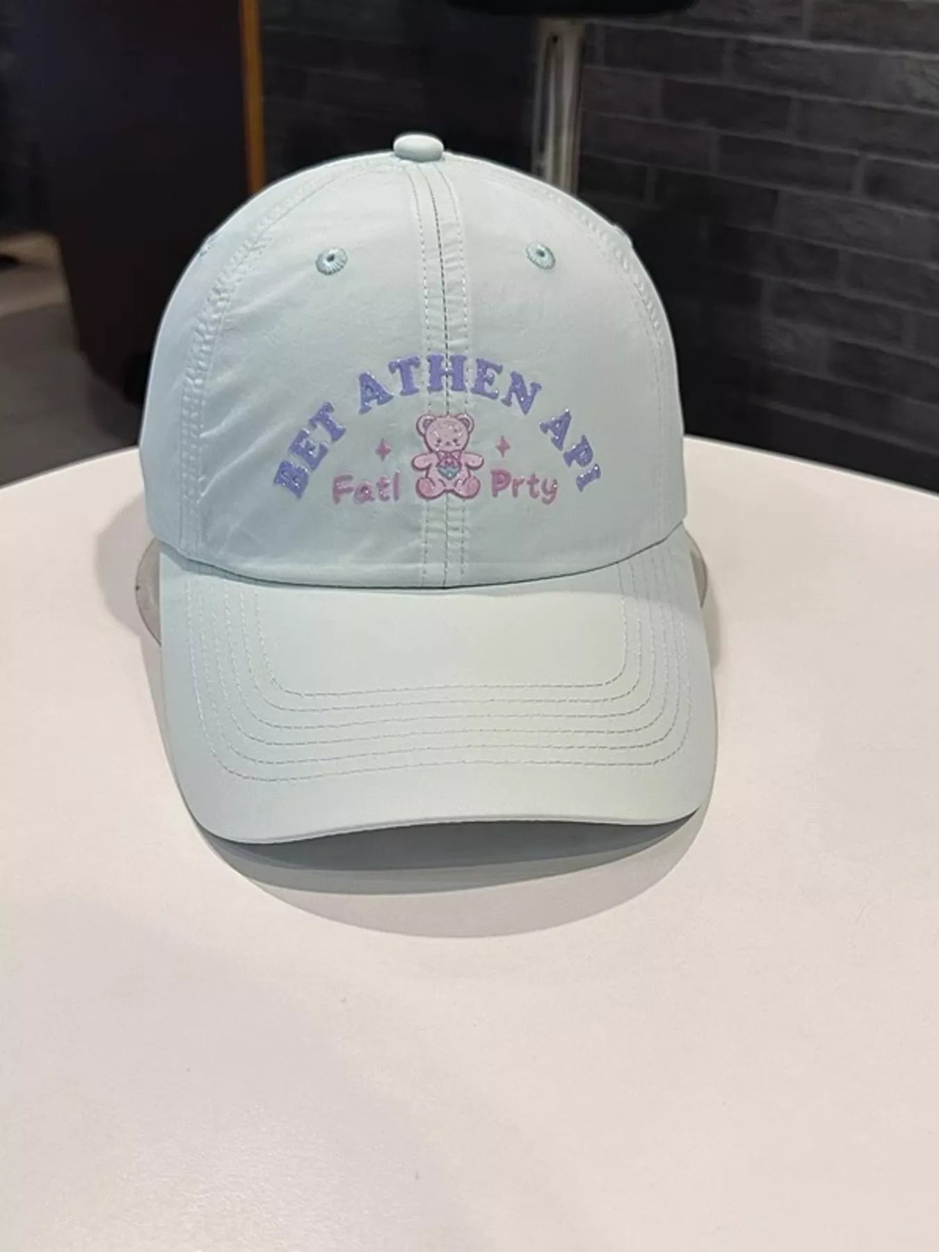 Bear Embroidered Baseball Cap